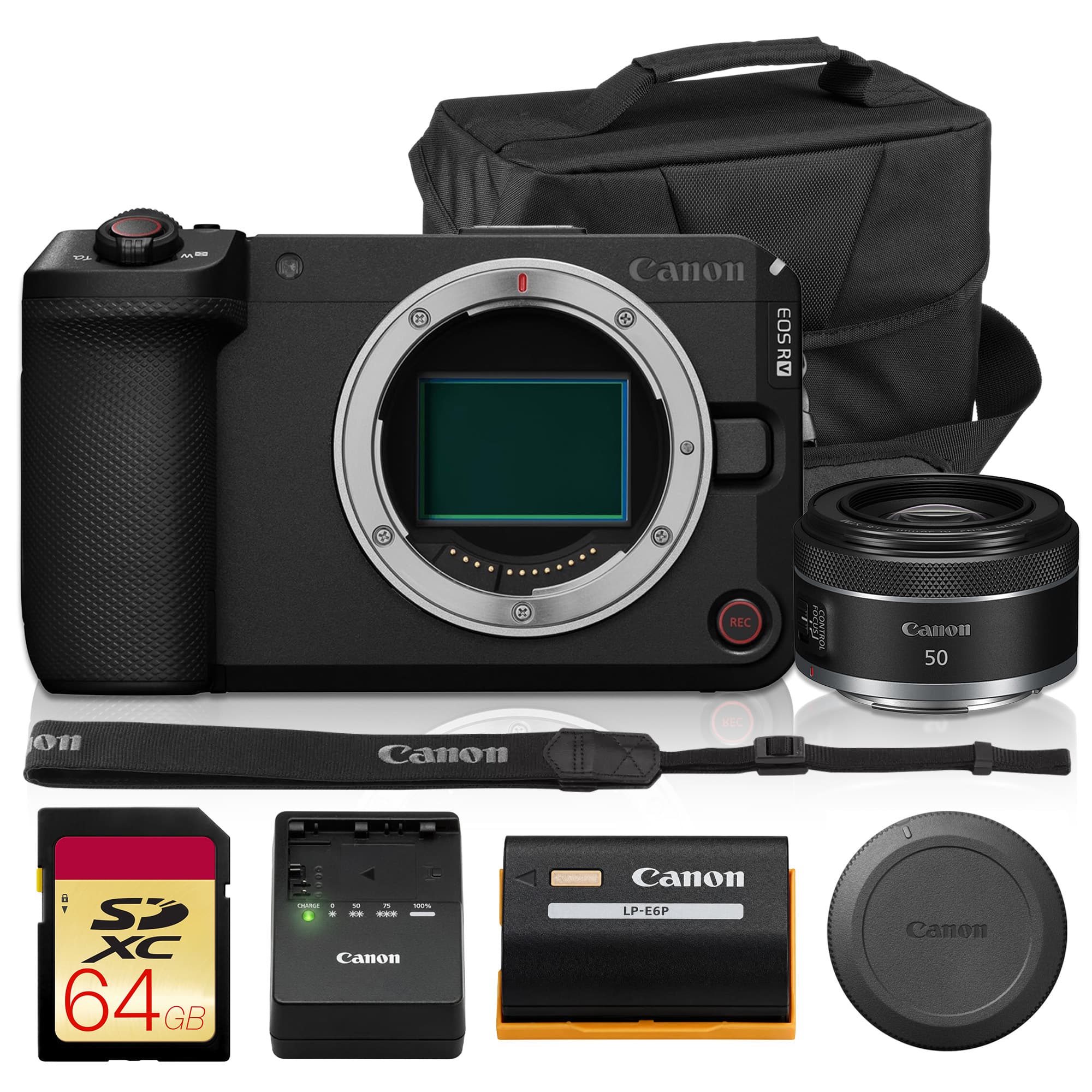 Canon EOS R6 V 7K Video Mirrorless Camera (Body Only) Black