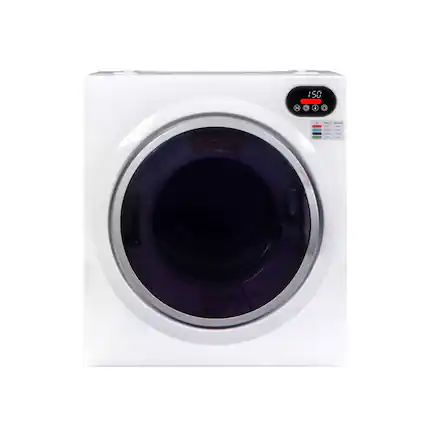 Front. Equator - Equator ED 848 Ultra Compact 2.6 cu. ft./ 10lbs Short Vented Sensor Electric Dryer Top LED Controls 110V/1400W - White.