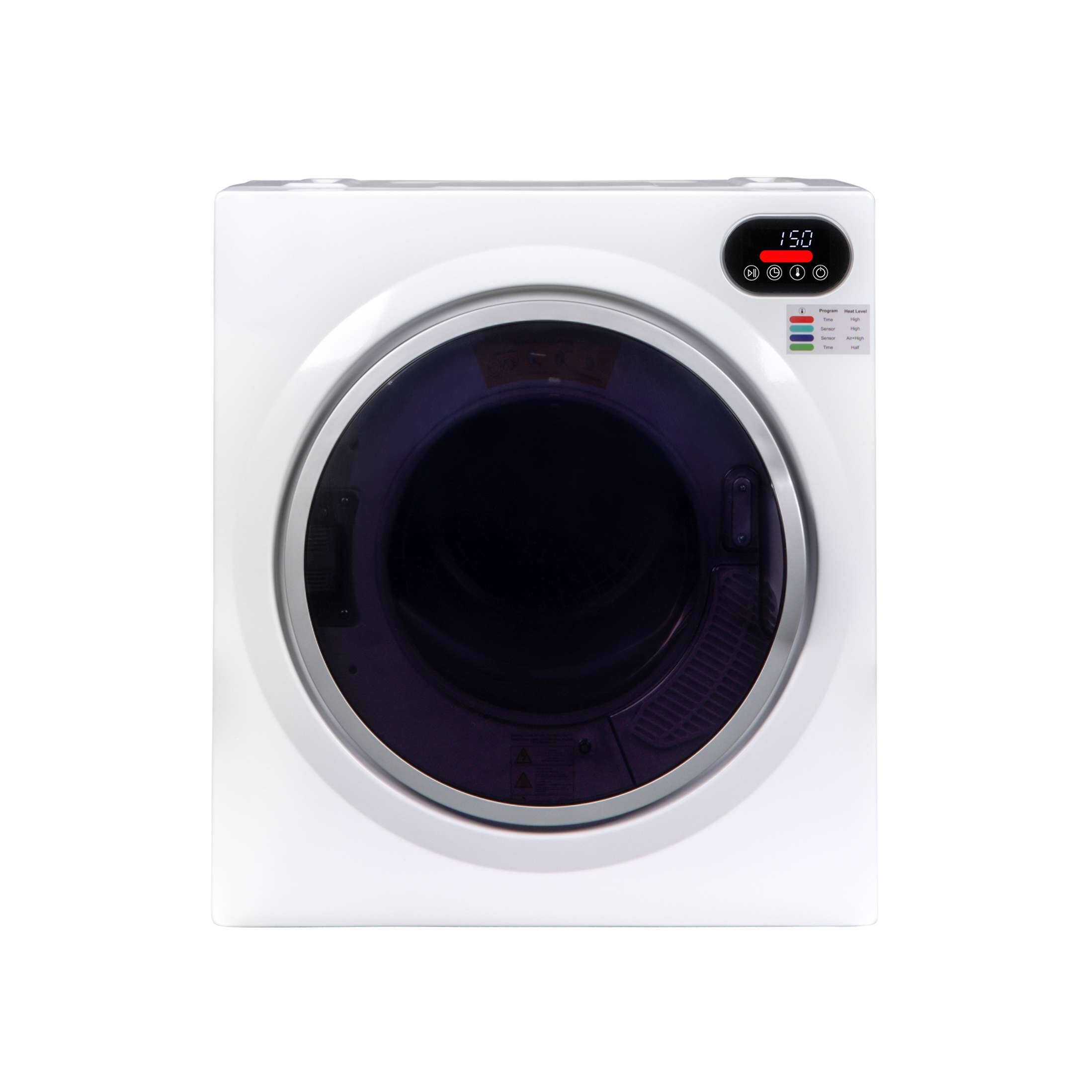 Front. Equator - Equator ED 848 Ultra Compact 2.6 cu. ft./ 10lbs Short Vented Sensor Electric Dryer Top LED Controls 110V/1400W - White.
