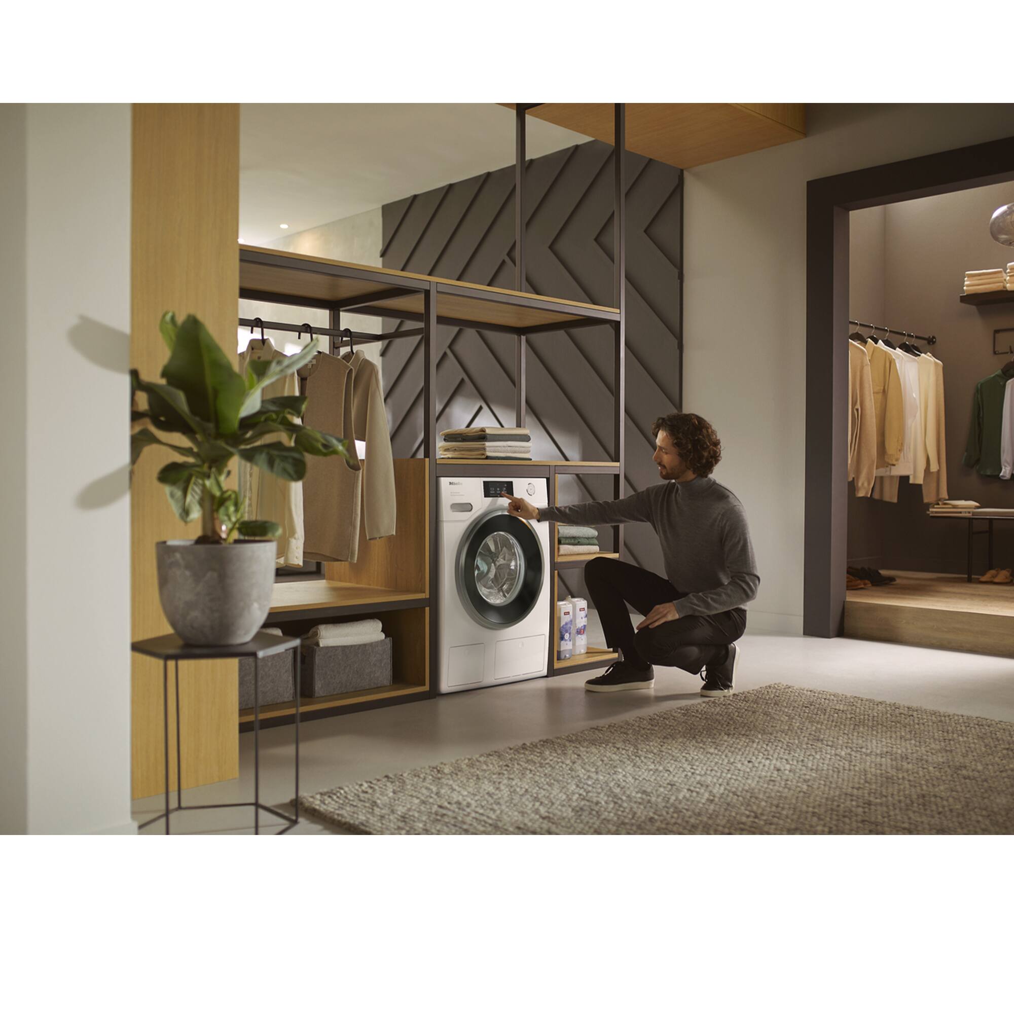 Alt View 1. Miele - Miele WXR960WCS 24" Front Load 2.26 Capacity Mtouch Controls  Washing Machine - Lotus White.