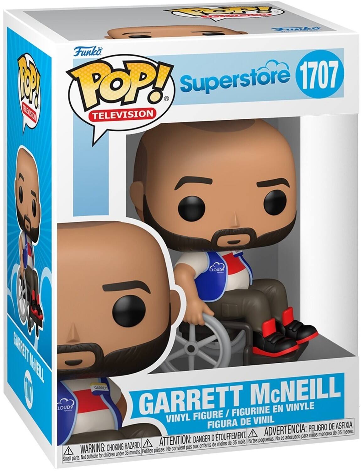 Funko. 1 POP! Superstore 1707 TELEVISION CLOUD? BANET TEPN GARRET GARRETT McNEILL LOUD9 FIGURINE EN VINYLE FIGURE / VINYL DE VINIL FIGURA PELIGRO DE ASFIXIA. D'TOUFFEMENT. ADVERTENCIA: para nios menores de 36 meses. DANGER pequeas. No es adecuado HAZARD. ATTENTION: aux enfants de moins de 36 mois Partes WARNING: CHOKING Petites pieces. Ne convient pas children under 36 months Not suitable for Small parts.