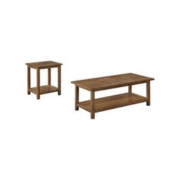Coaster Co. of America - Payne 2-piece Coffee and End Table Set Distressed - Brown