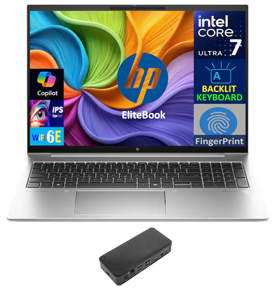 HP Upgraded EliteBook 860 Laptop 16.0 WUXGA (Intel Ultra 7 165U , 32GB ...