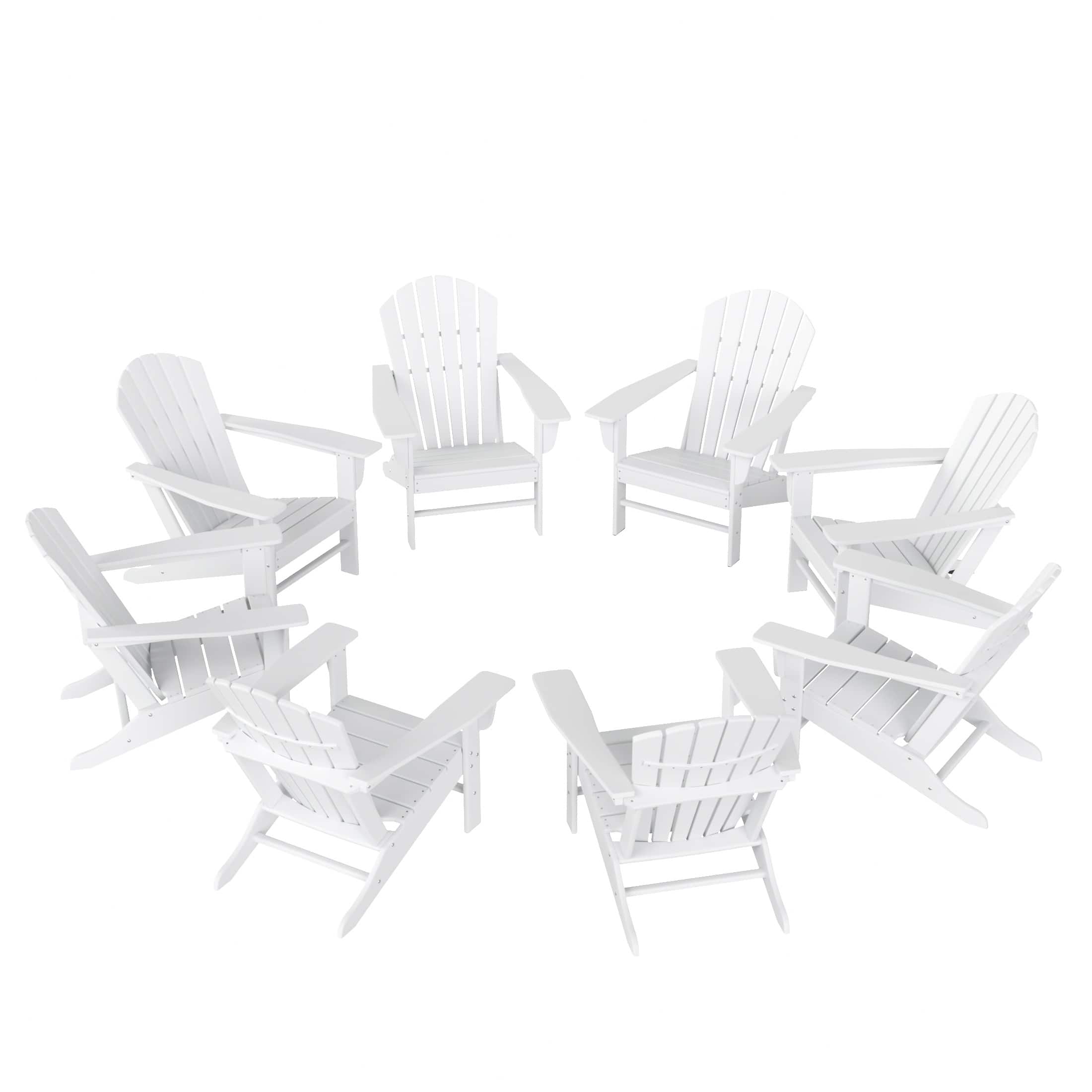 WestinTrends - Dylan Outdoor Adirondack Chair (Set of 8) - White price history on PriceWatchPro