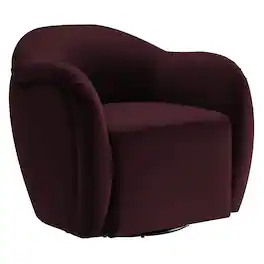 Compose Performance Velvet Swivel Armchair by Modway - Red