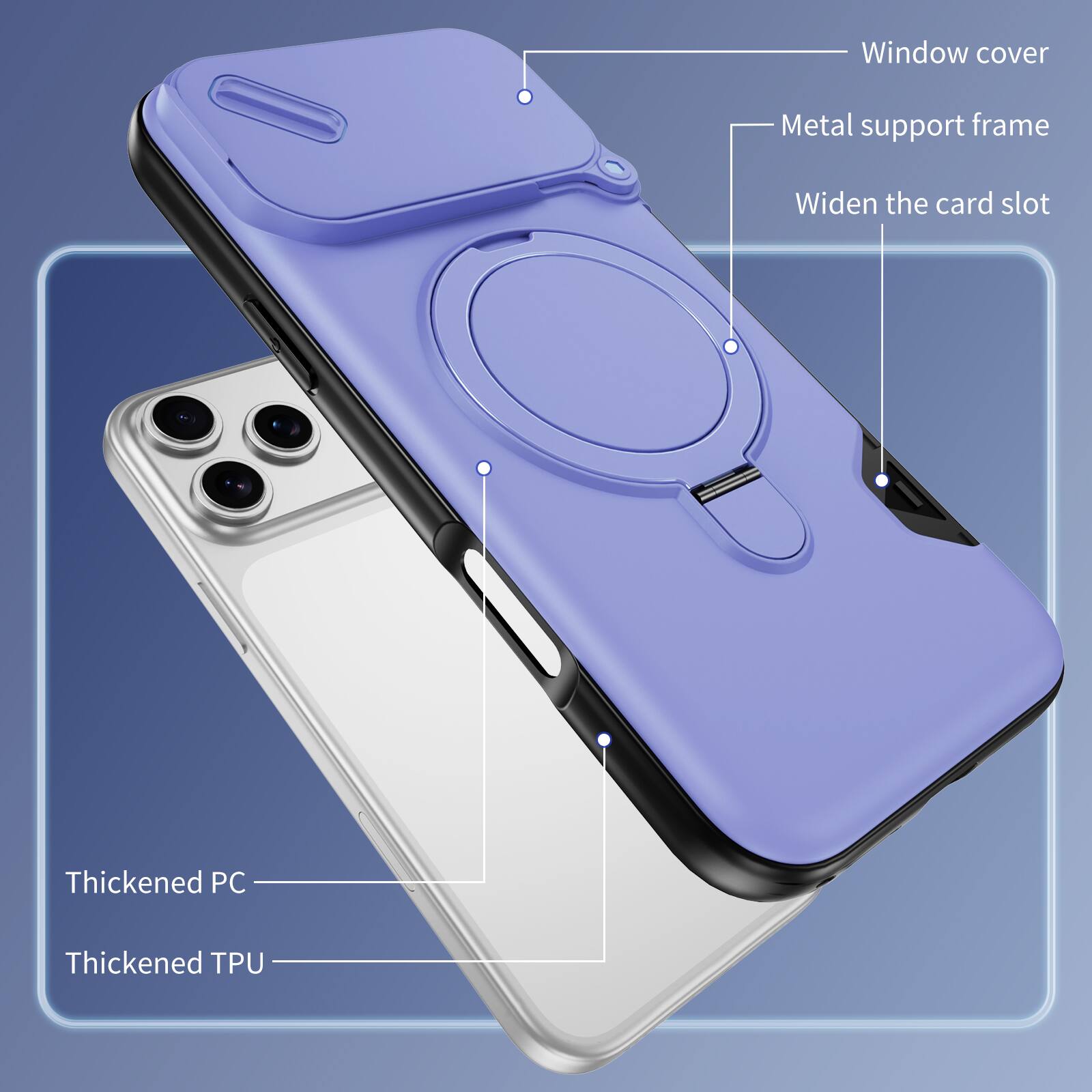 UUCOVER Magnetic Case for Apple iPhone 18 Pro Max,Shockproof TPU+PC ...