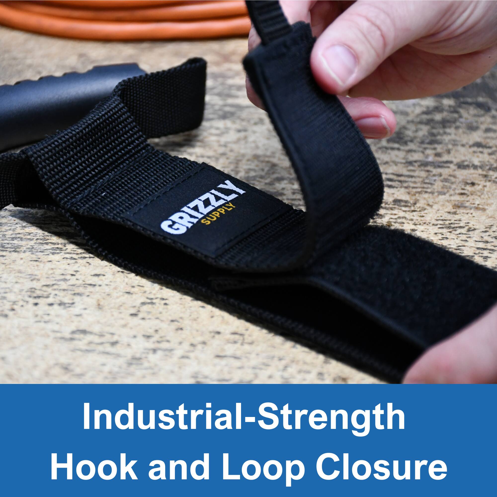 GRIZZLY SUPPLY Industrial-Strength Hook and Loop Closure