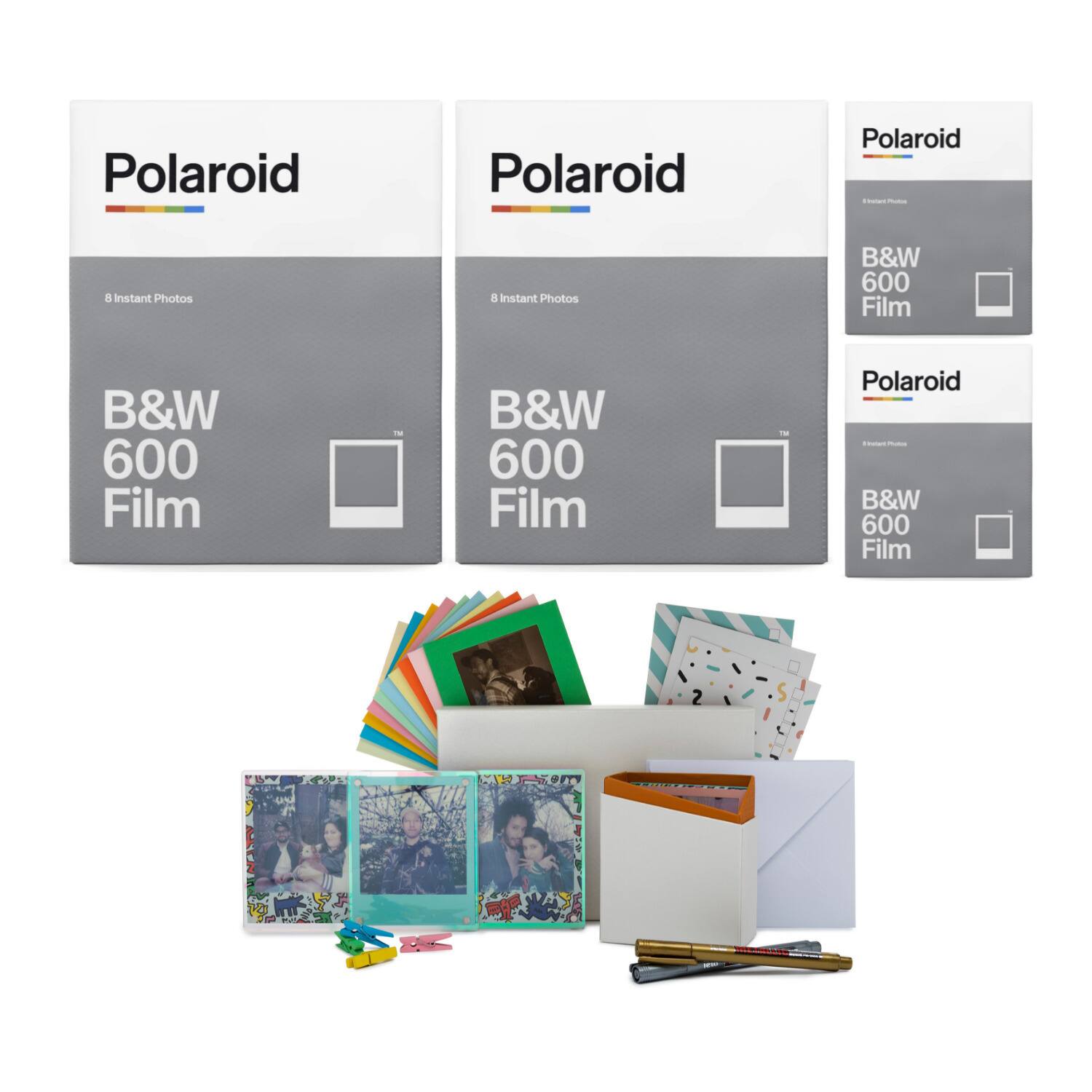 Polaroid  
Polaroid  
Polaroid Wtoket Photos  
8 Instant Photos  
8 Instant Photos  
B&W 600 Film  
B&W 600 Film  
B&W 600 Film  

Polaroid Instant Photos B&W 600 Film