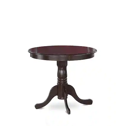 Front. East West Furniture - Antique Table 36" Round with Cappuccino Finish - Cappuccino.