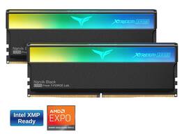Team Group - Team Xtreem ARGB 32GB (2 x 16GB) 288-Pin PC RAM DDR5 6400 (PC5 51200) Desktop Memory Model FF9D532G6400HC32ADC01 - Black