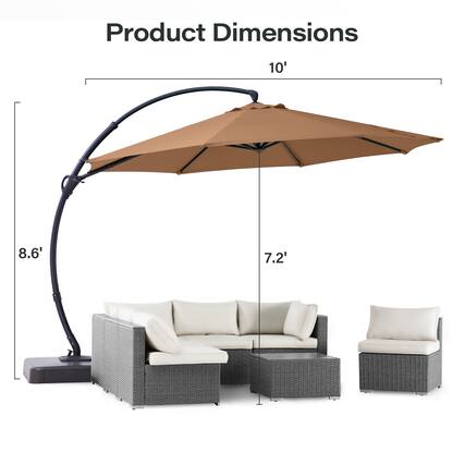 Product Dimensions: 10' x 8.6' x 7.2'