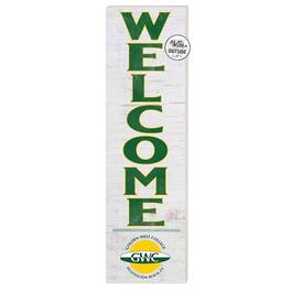 Jardine - Golden West College 10'' x 35'' Indoor/Outdoor Welcome Sign - White