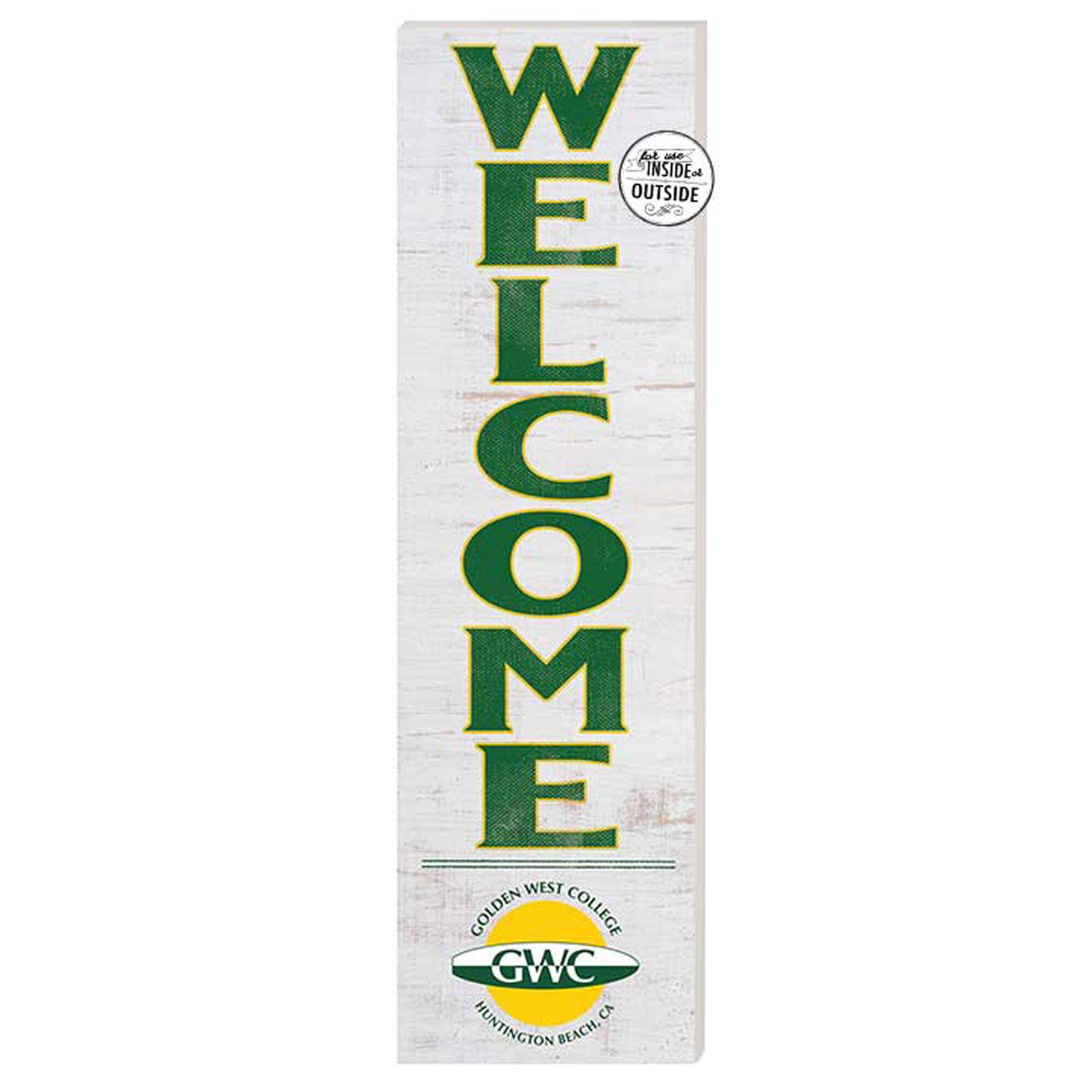 Golden West College 10'' x 35'' Indoor/Outdoor Welcome Sign