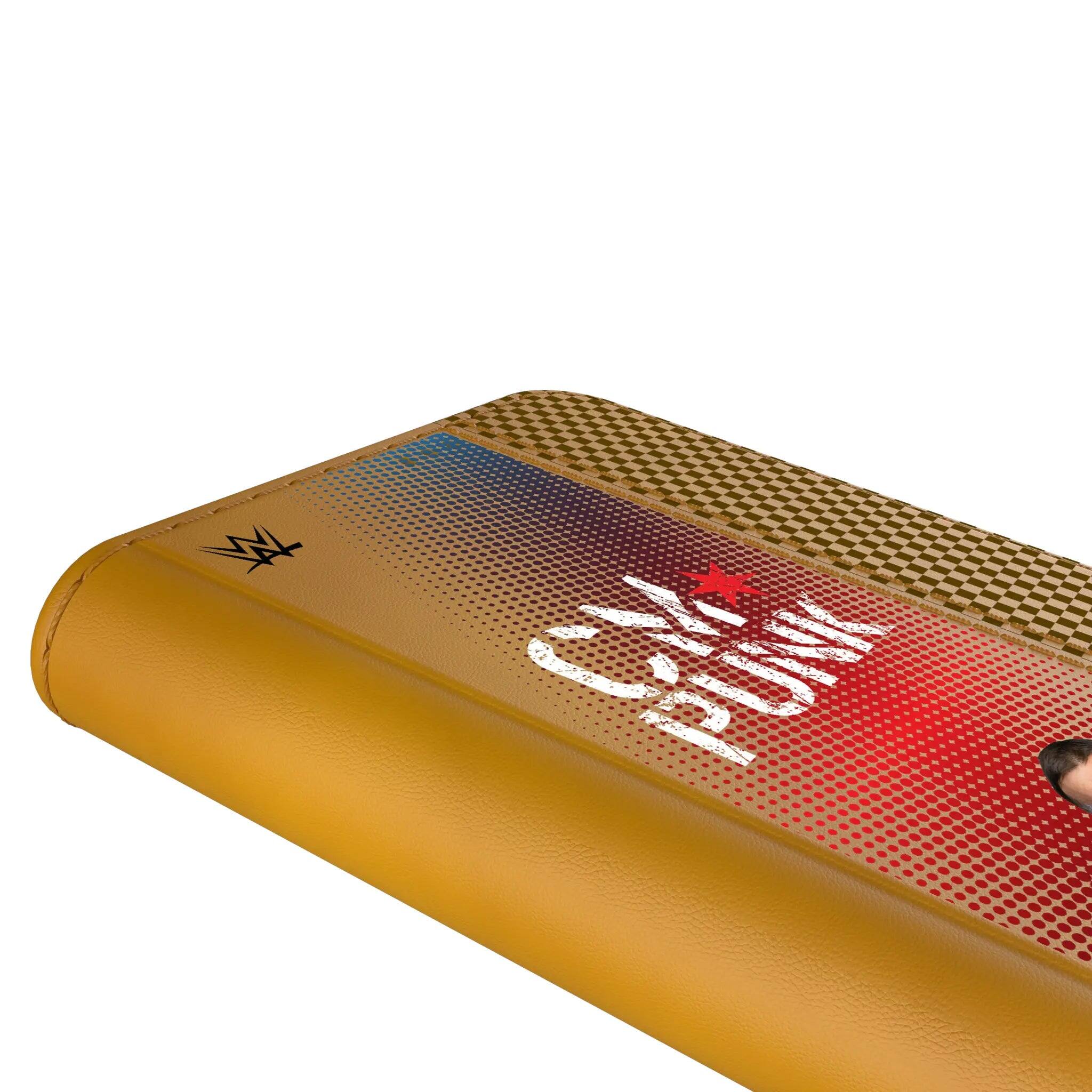 Left. Keyscaper - WWE Superstar Folio Phone Case - Apple iPhone 15 Pro - CM Punk.