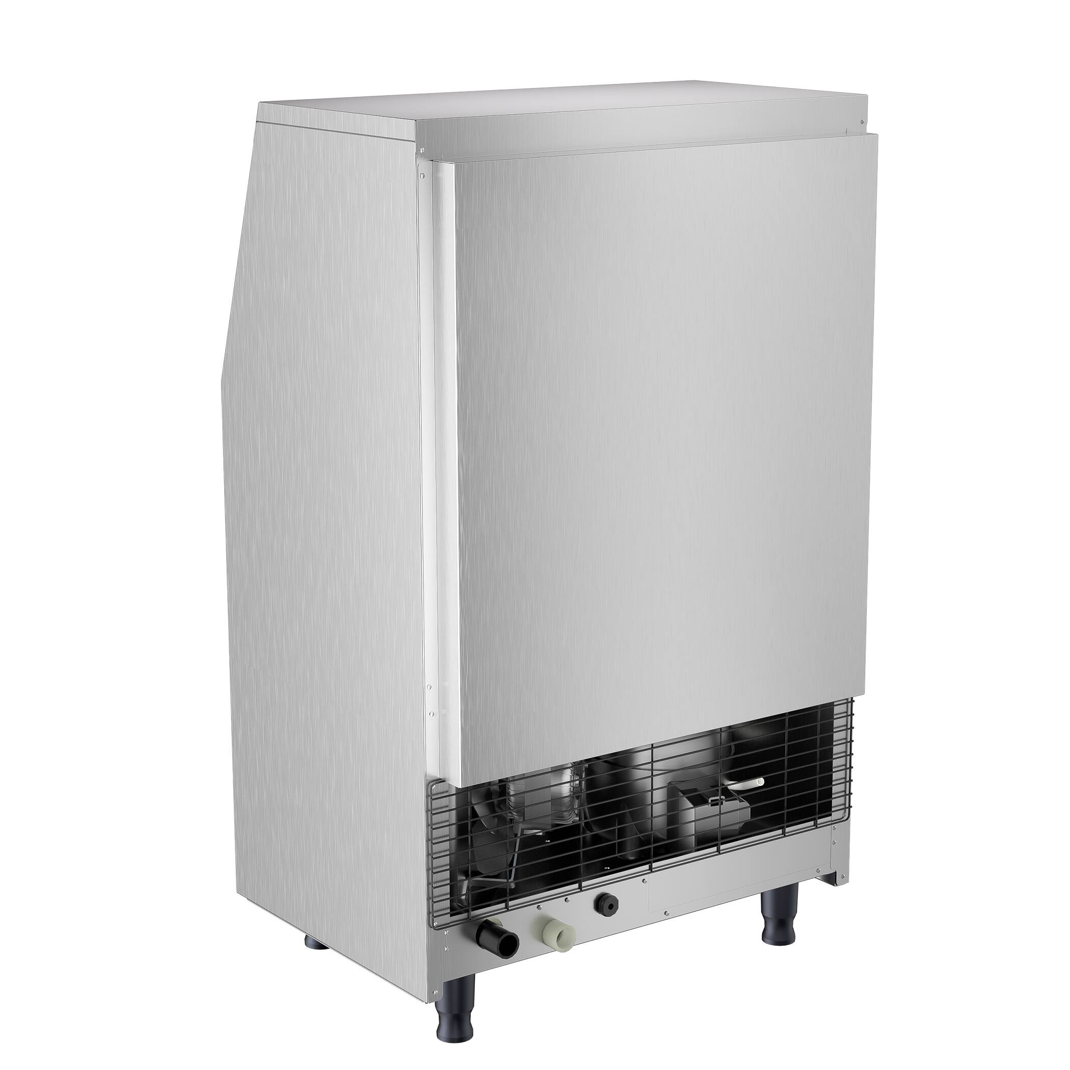 Alt View 4. Coolake - Coolake Commercial Ice Maker 200 lbs/24H, Air Cooled Under Counter Ice Machine with 55 lbs Ice Storage for Home Bar - Stainless Steel.