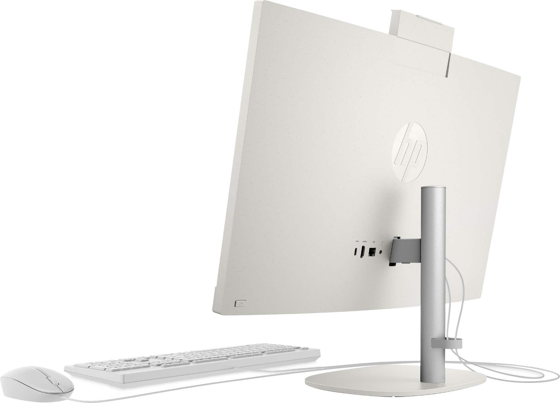 Alt View 6. HP - 23.8" Full HD Touch-Screen All-in-One - Intel Core i3 - 8GB Memory - 512GB SSD - Shell White.