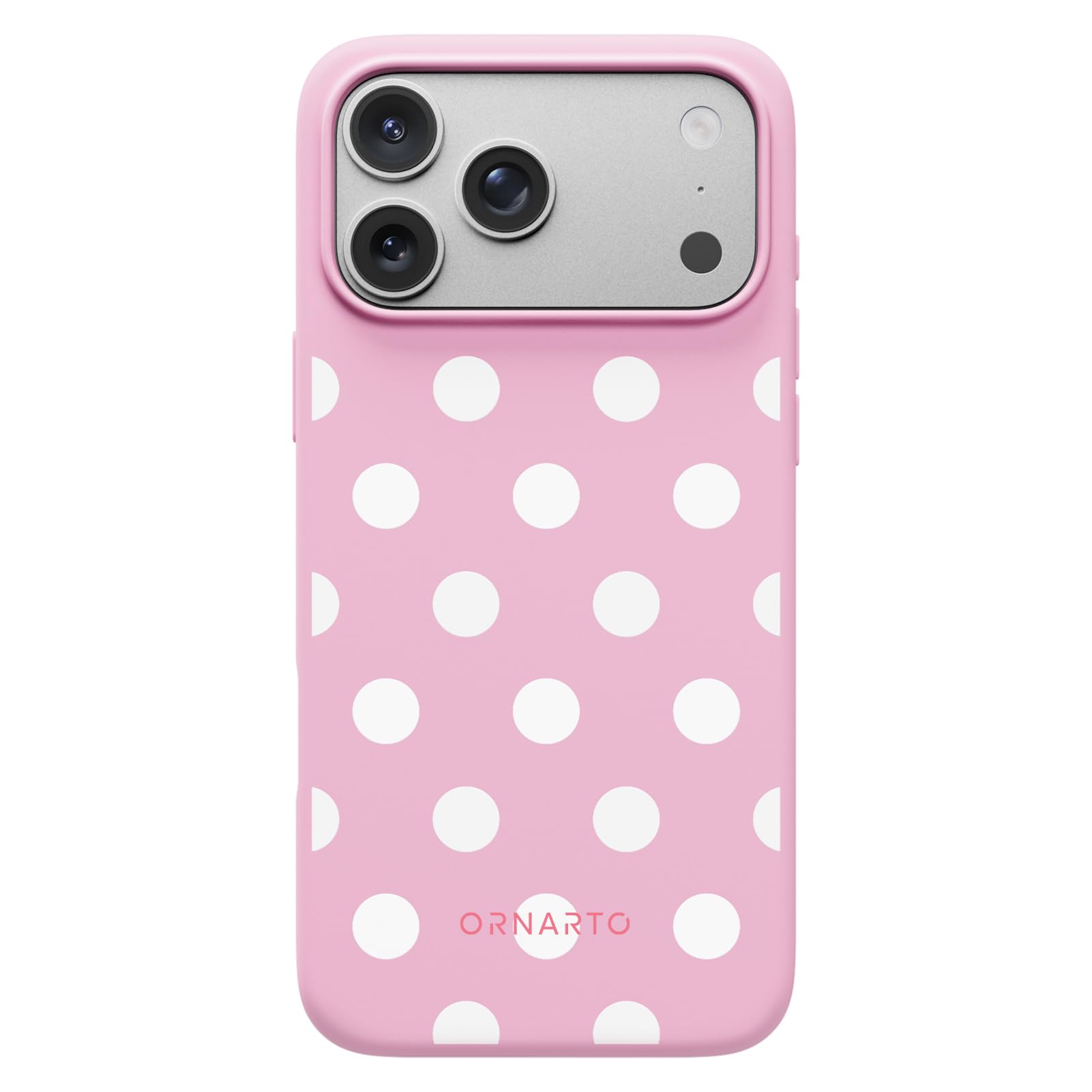 Ornarto - Designed for iPhone 17 Pro Max Case, Liquid Silicone Soft Gel Shockproof Protective Case-Ballet Polka - Ballet Polka Dot