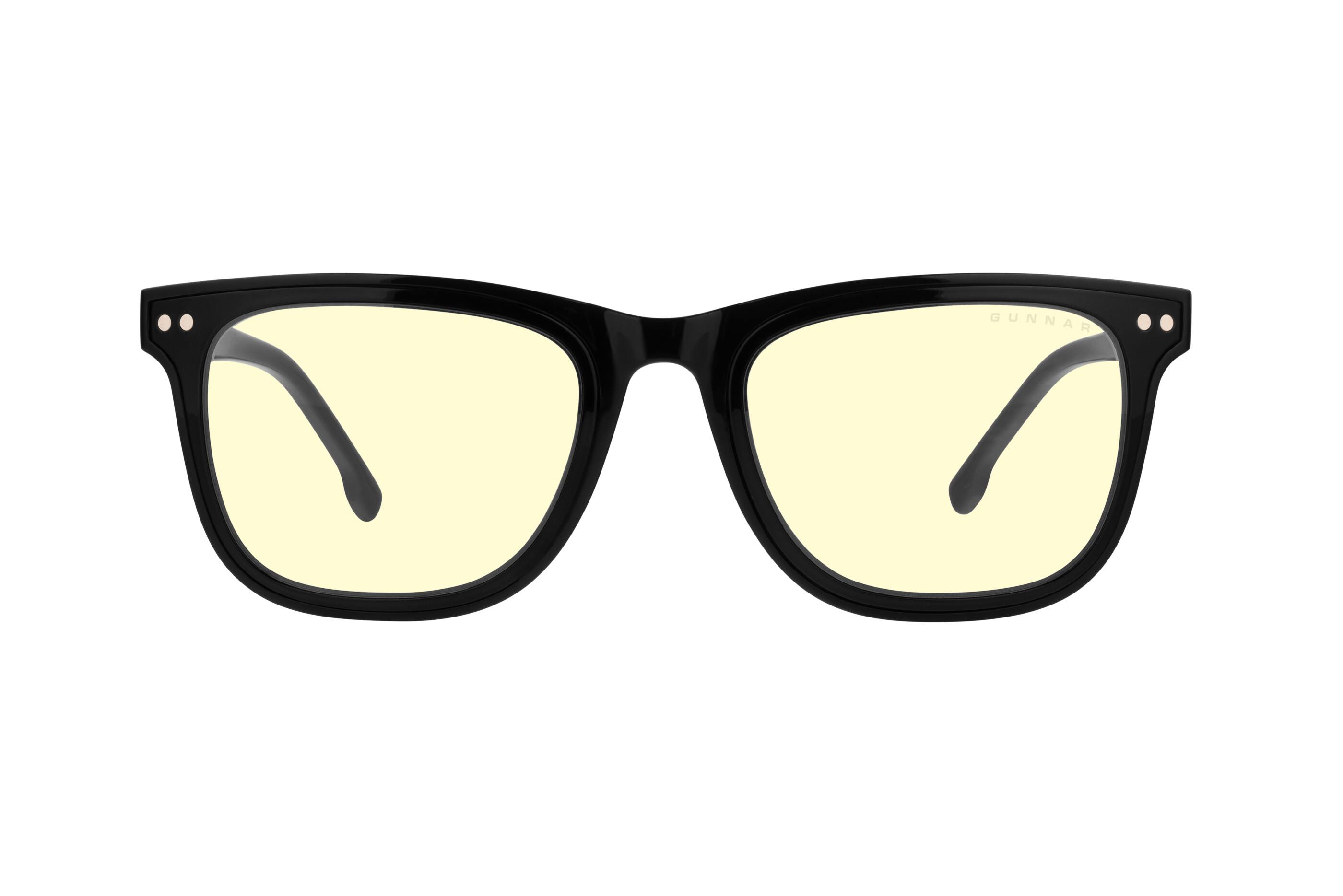 Back. GUNNAR - Cupertino Computer Glasses with Blue Light , Amber + Sun Lenses - Onyx.