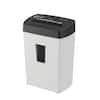 Front. Bonsaii - 12-Sheet Cross Cut Paper Shredder - P-4 Security - 5.5 Gallon Bin with Handle - Overheat Protection - Home & Office - White & Black.