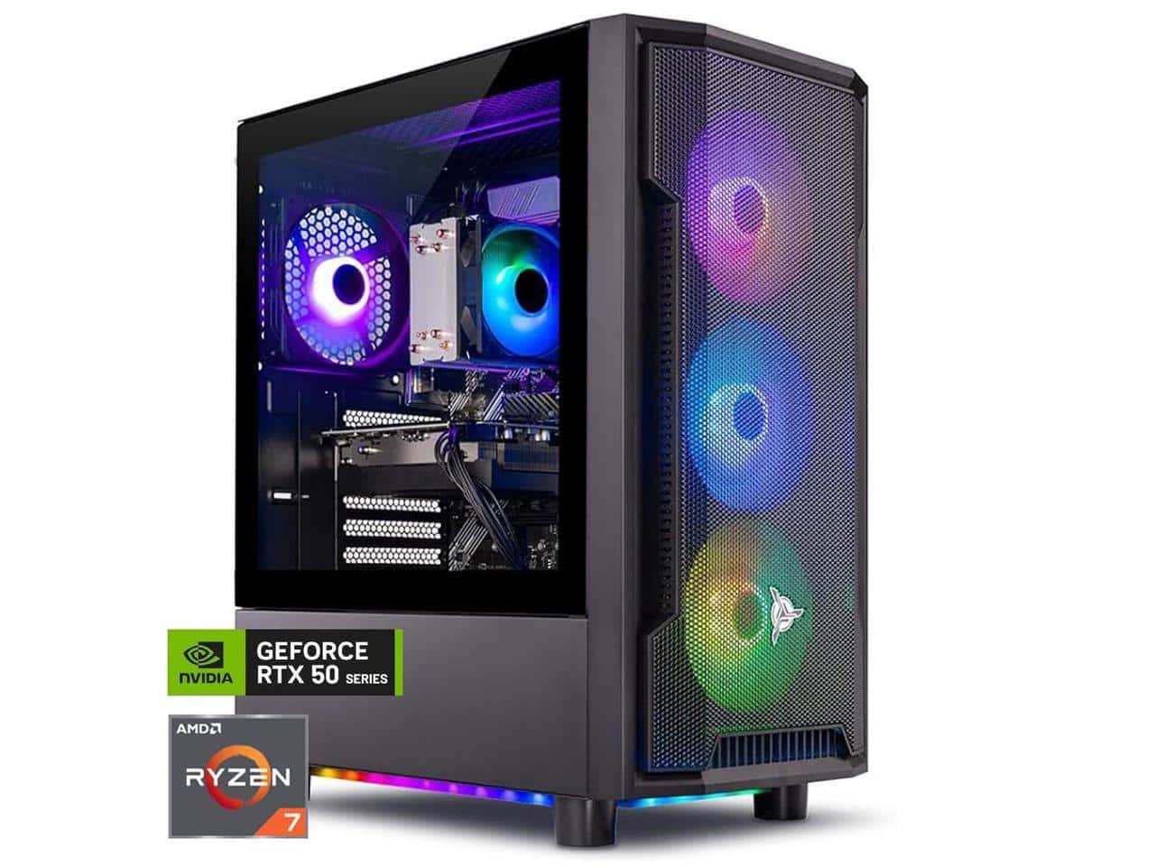 Skytech Gaming - Skytech Shadow Gaming PC, Ryzen 7 5700, RTX 5060 Ti 8GB, 1TB NVMe, 16GB DDR4, 650W Gold, Wi-Fi, Win 11