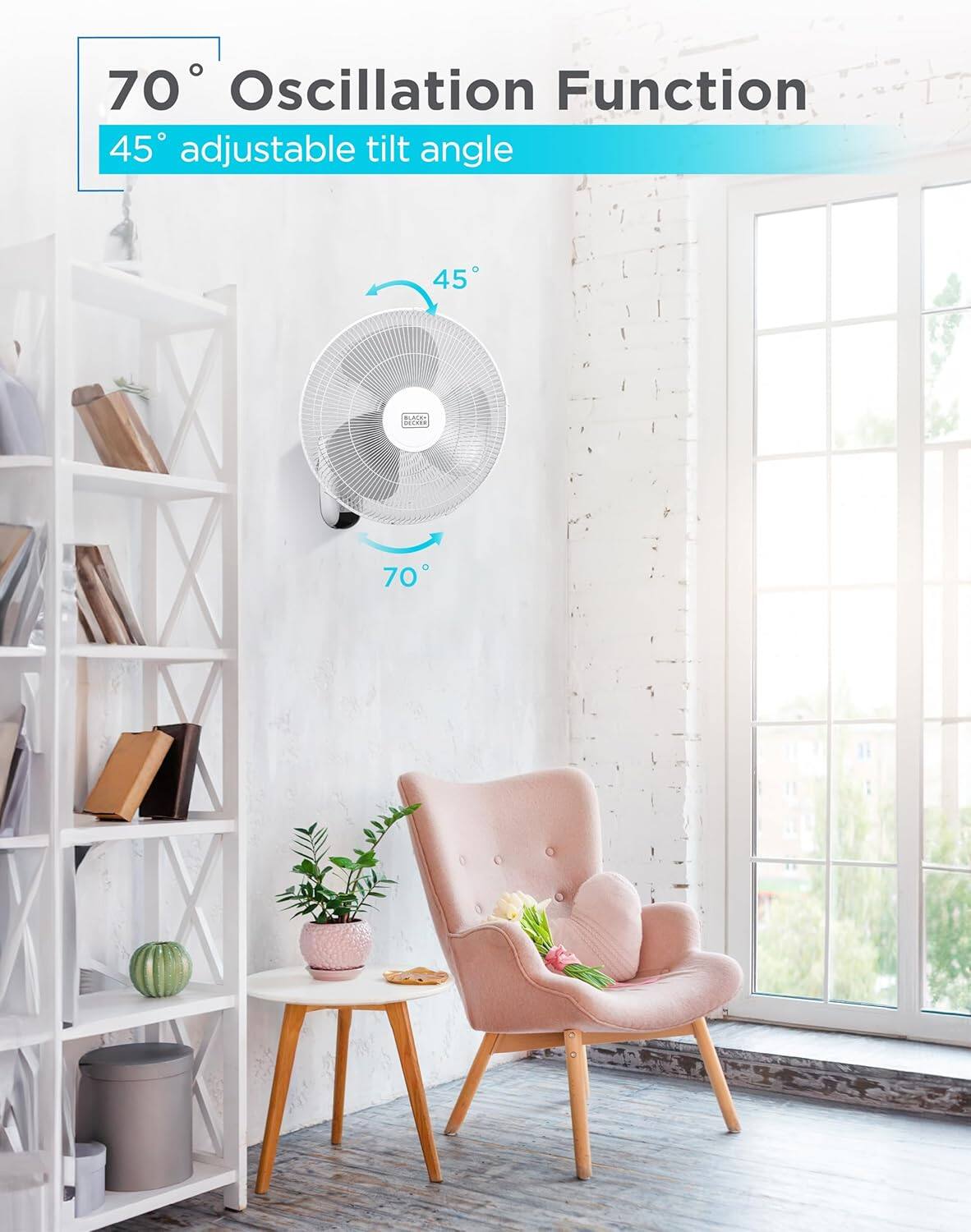 70 Oscillation Function 45 adjustable tilt angle