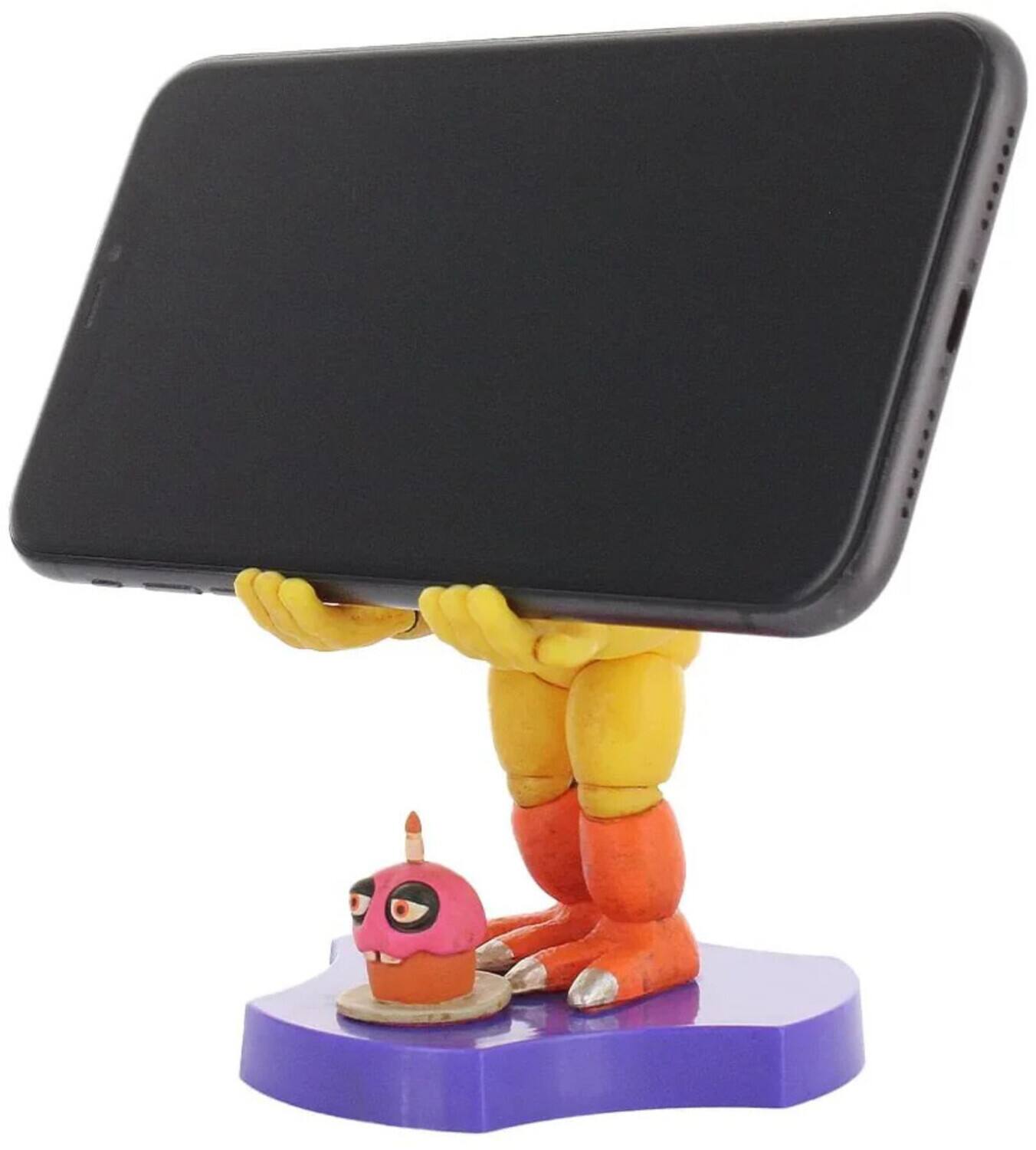 Alt View 1. PopMarket - Five Nights at Freddy's - Mini Cable Guys - Chica Phone Stand   - COLLECTIBLES - Multicolor.