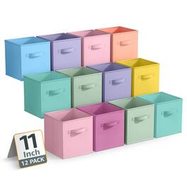 Sorbus - Dresser with 7 Drawers - Storage Chest Organizer with Steel Frame, Wood Top, Handles, Fabric Bins - Combo Pastel