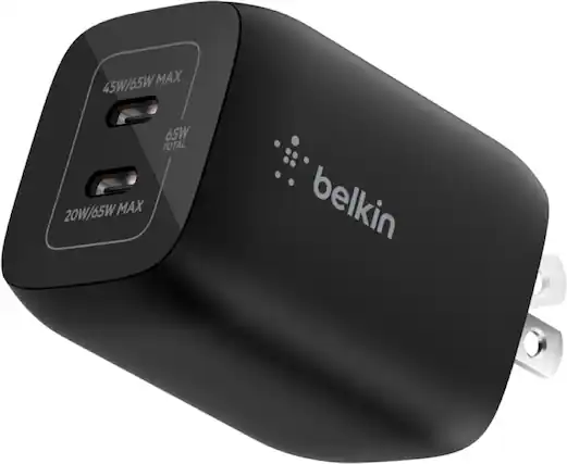 belkin 45W/65W MAX 65W TOTAL 20W/65W MAX