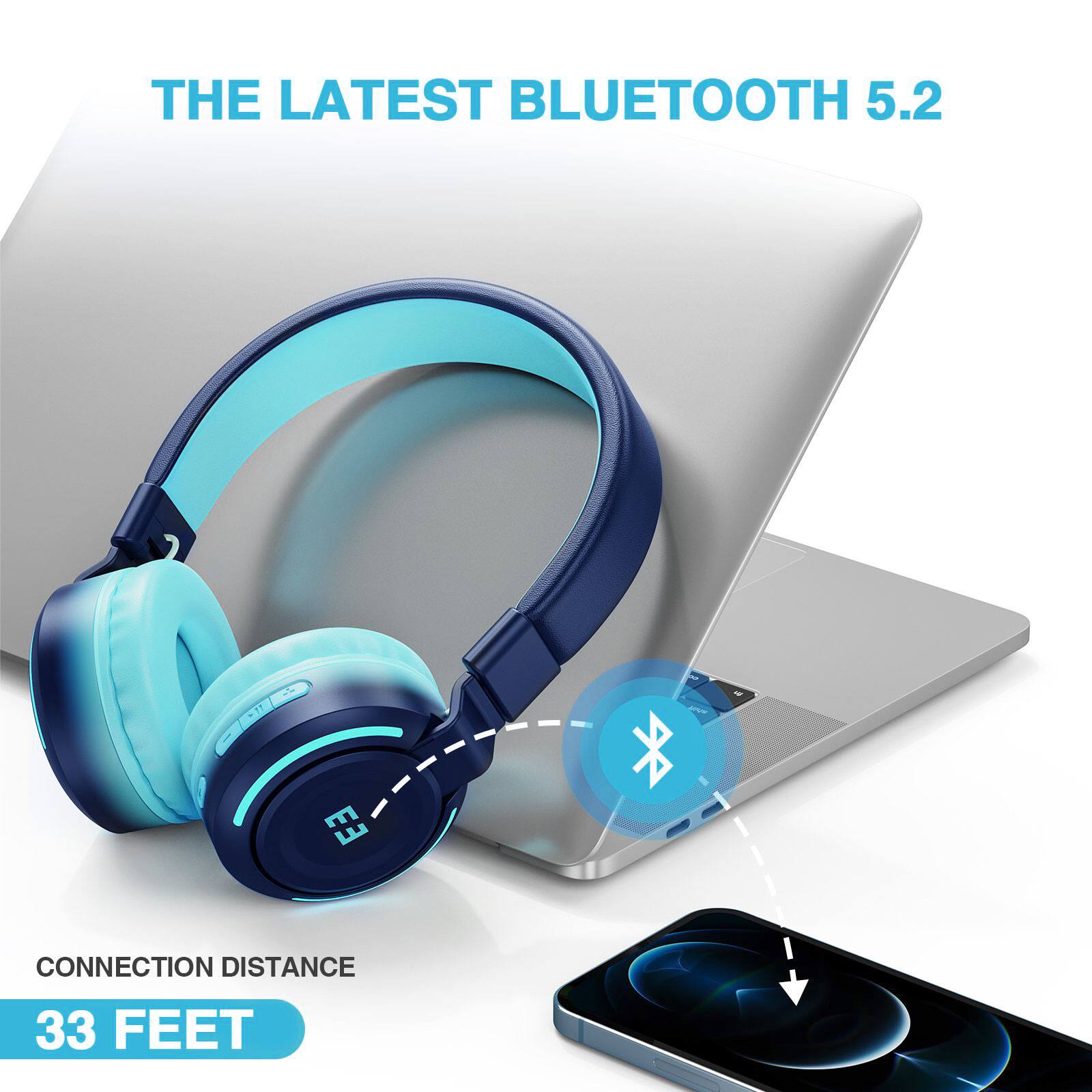 THE LATEST BLUETOOTH 5.2

CONNECTION DISTANCE
33 FEET