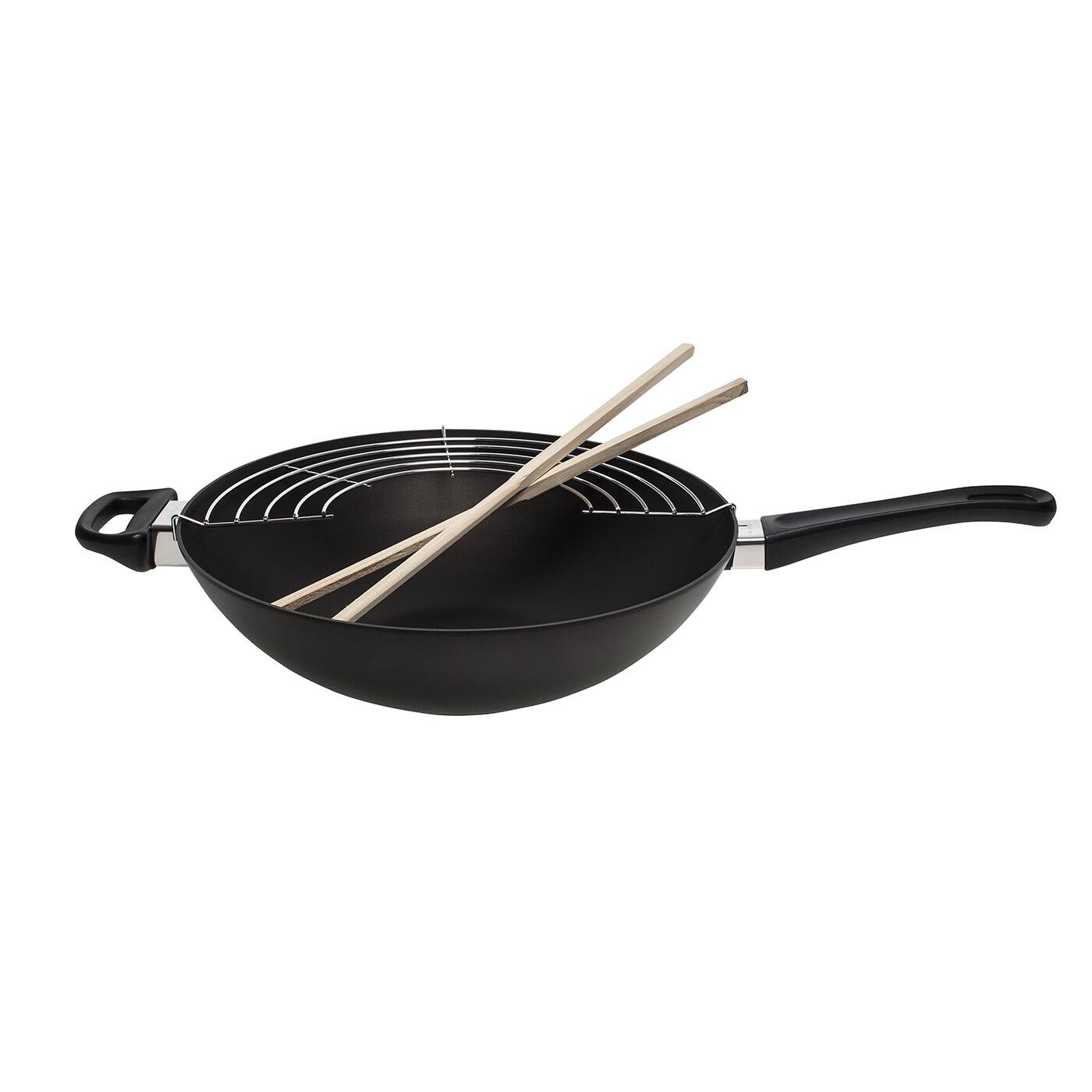 Front. Scanpan - Classic 12.5 Inch Wok - Black.