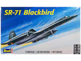 Level 4 Model Kit Lockheed SR-71 Blackbird Reconnaissance Aircraft 1/72 Scale Model by Revell - Black