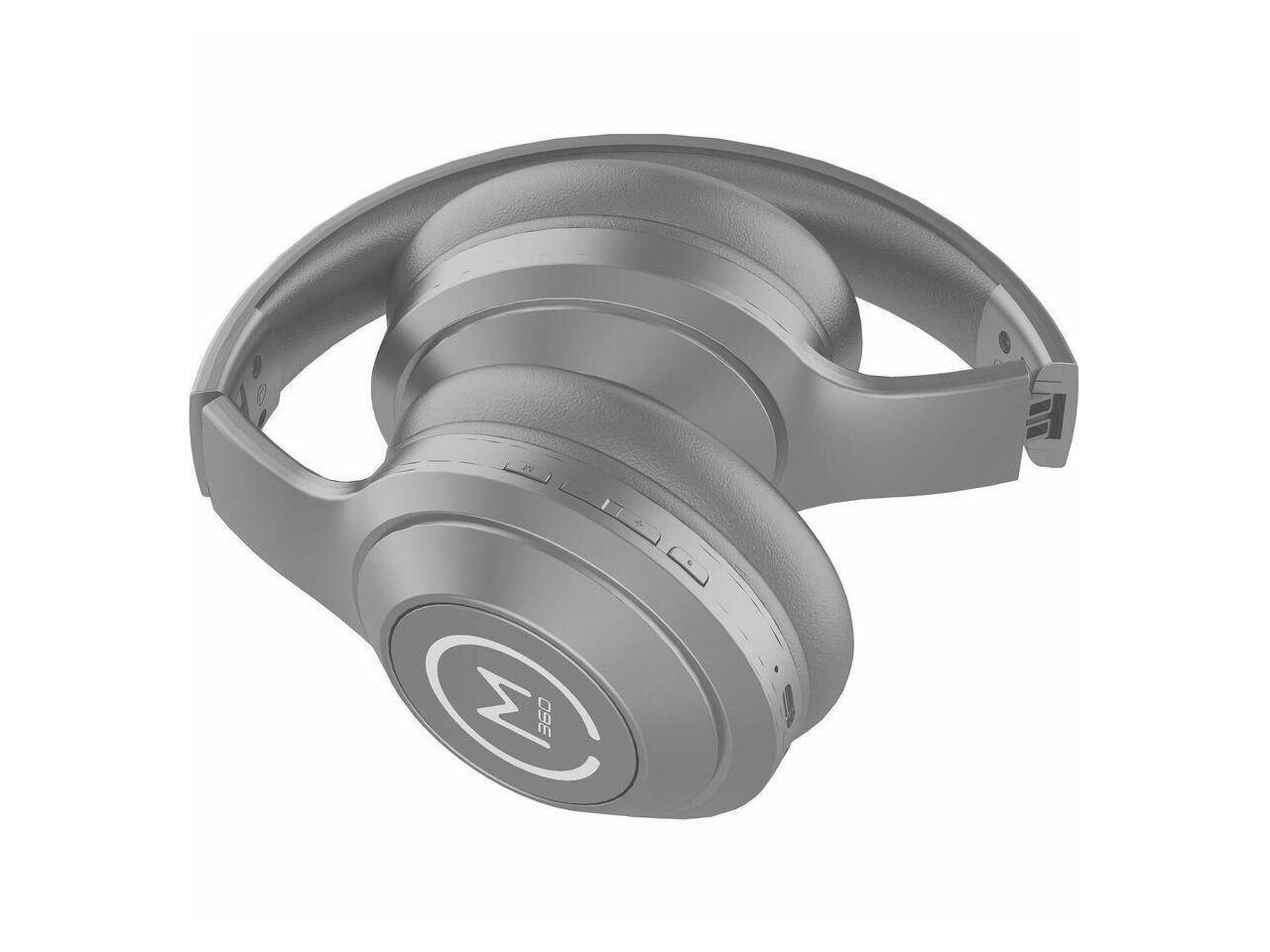 Alt View 3. Morpheus 360 - Morpheus 360 Comfort Plus Wireless Headphones - Bluetooth with Mic, 10H Playtime (Grey) - Blue.