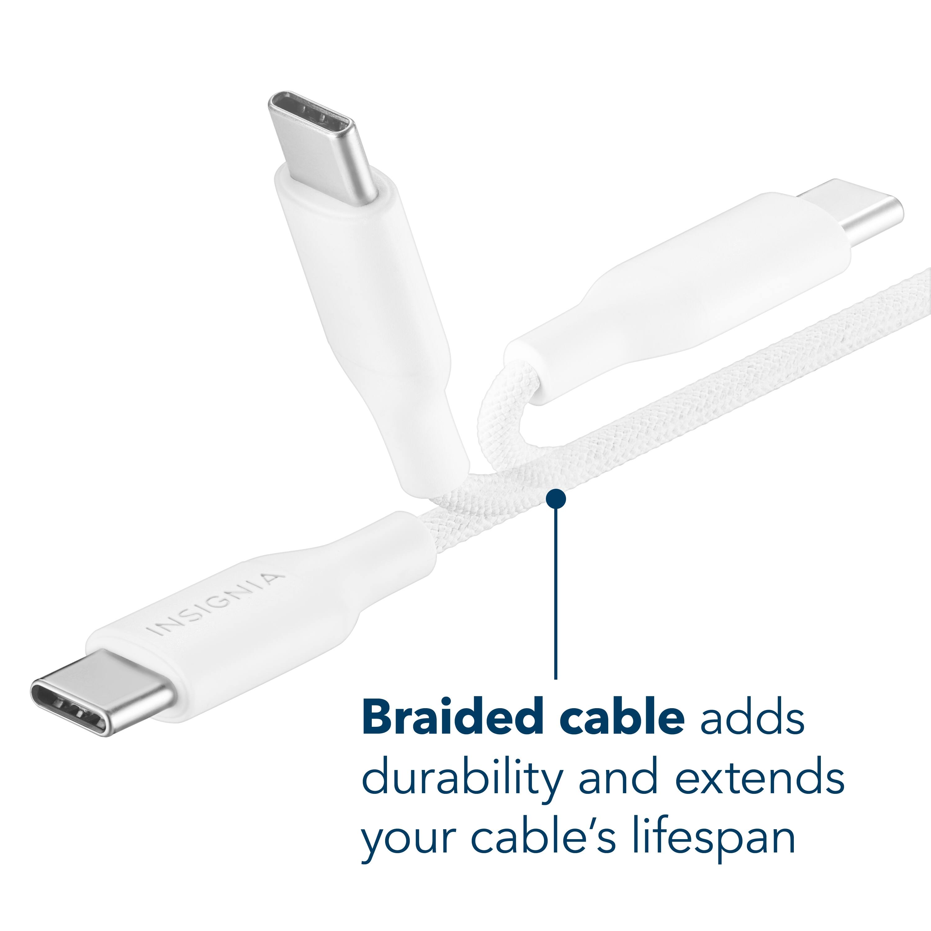 Braided cable adds durability and extends your cable's lifespan