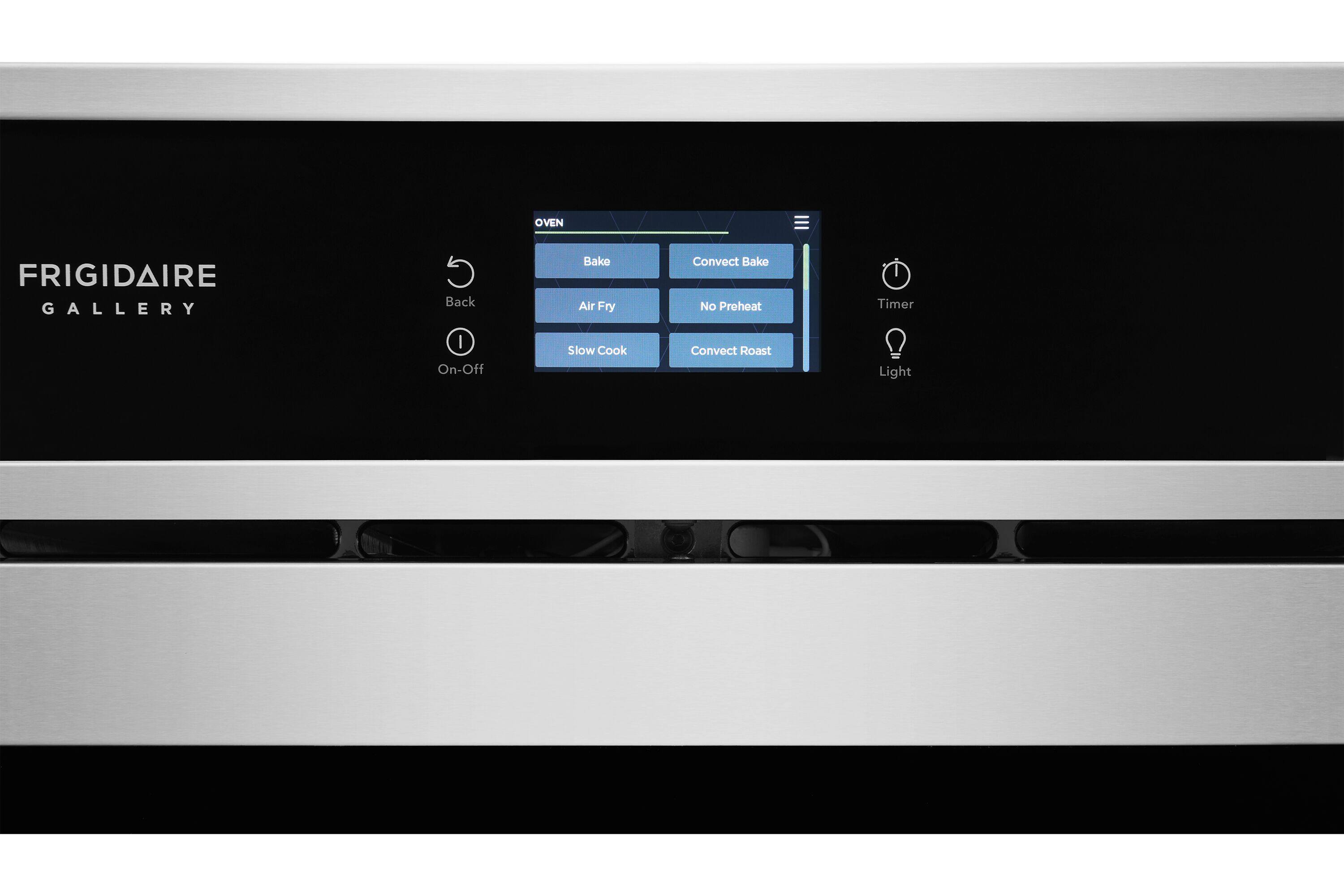 OVEN  
FRIGIDAIRE GALLERY  
Back  
Bake  
Air Fry  
Convect Bake  
No Preheat  
Timer  
I On-Off  
Slow Cook  
Convect Roast  
Light