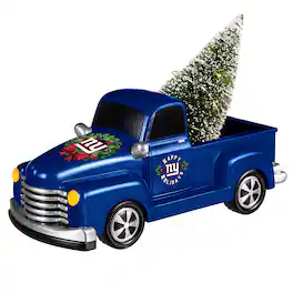 Evergreen Enterprises - New York Giants 9" Holiday Rally Truck LED Statue - Multicolor