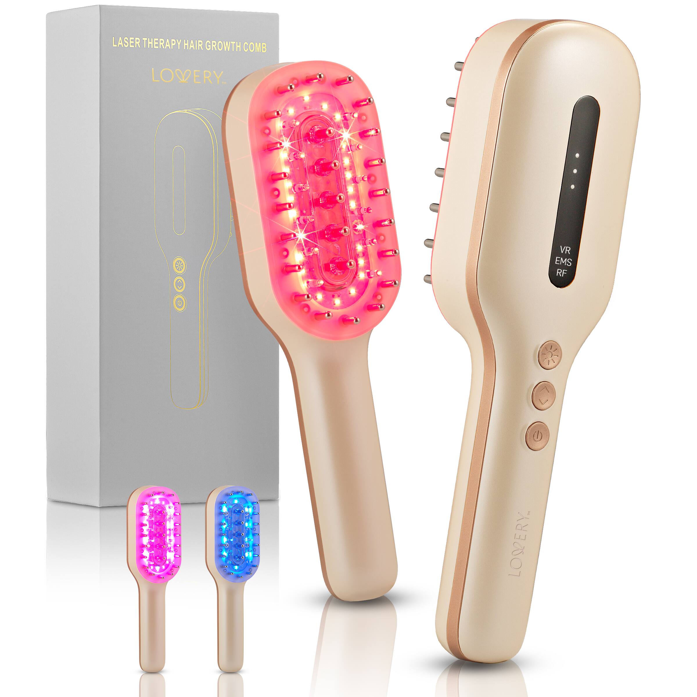 LASER THERAPY HAIR GROWTH COMB  
LOVERY  
B0 EMS RF VR LOVERY