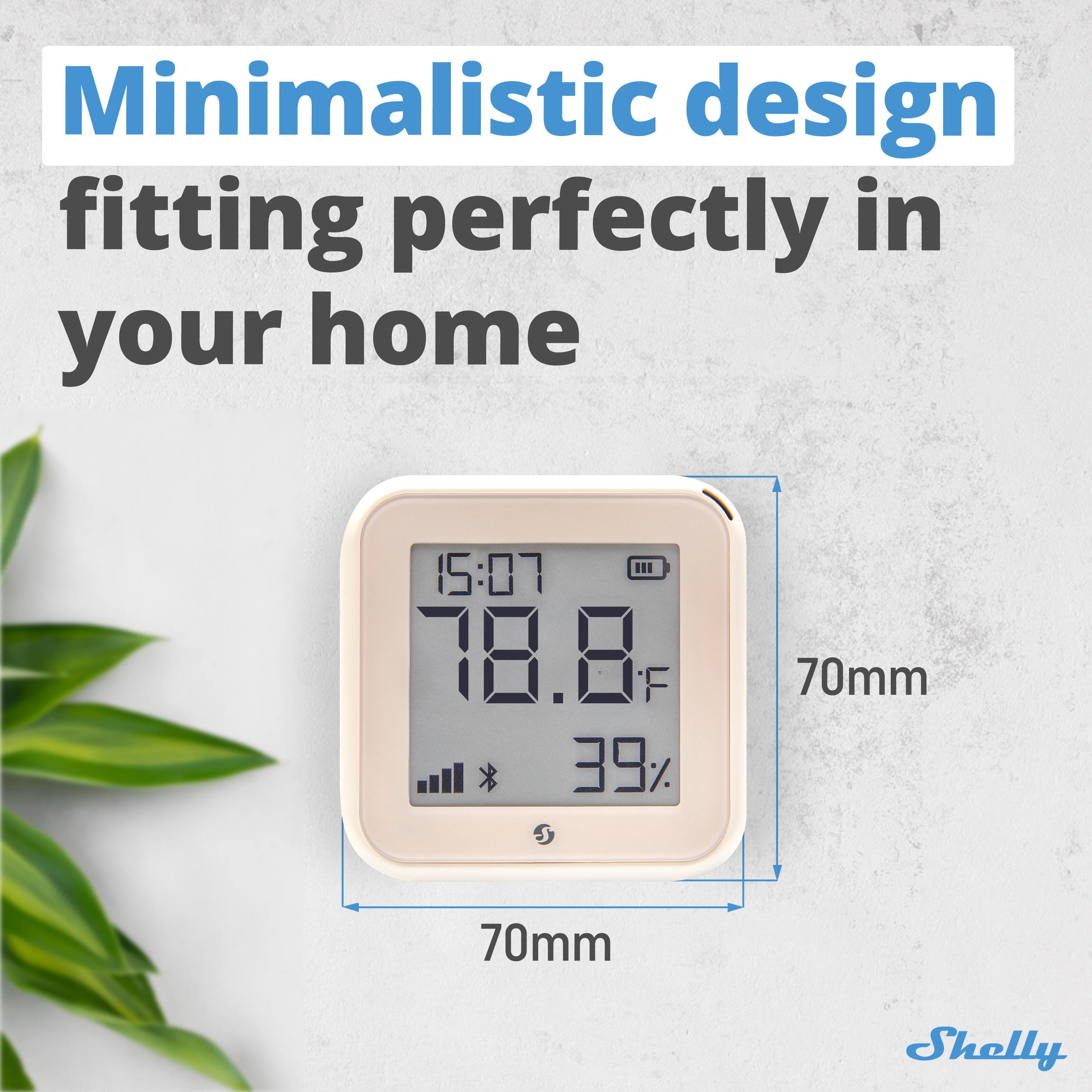 Minimalistic design fitting perfectly in your home

15:07  
78.8°F  
39%  
70mm x 70mm  
Shelly