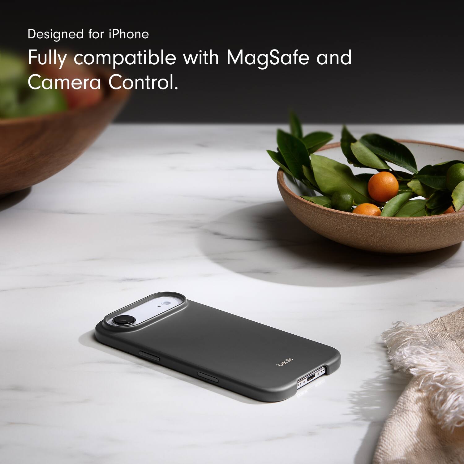 Designed for iPhone  
Fully compatible with MagSafe and Camera Control.