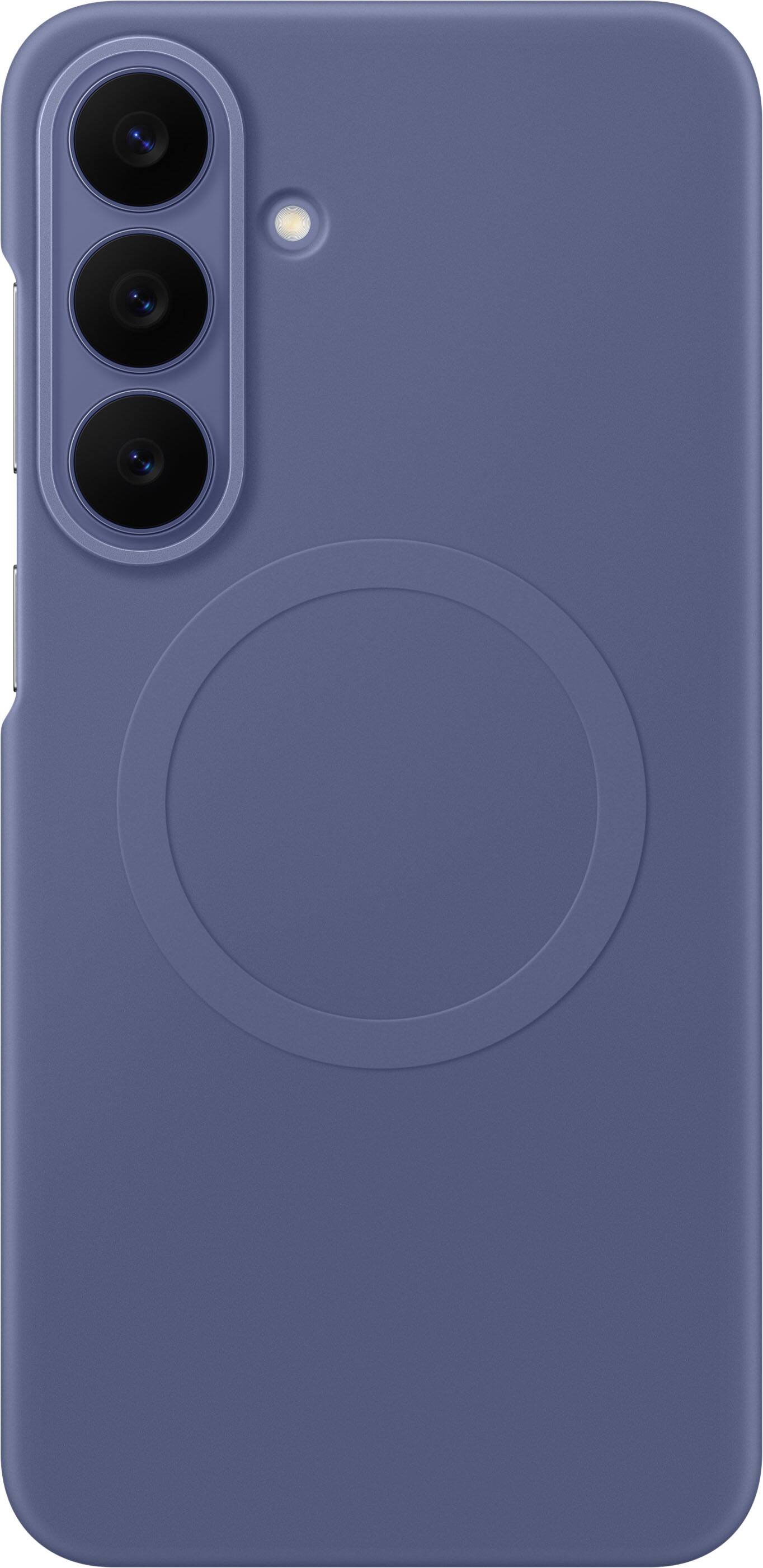 Front. Samsung - Galaxy S26 FE Silicone Magnet Case - Blue Violet.