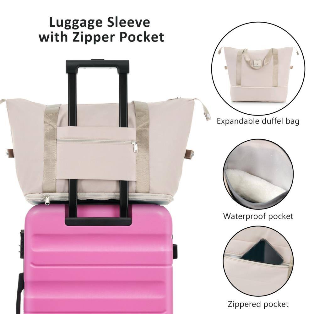 Luggage Sleeve with Zipper Pocket

- Expandable duffel bag
- Waterproof pocket
- Zippered pocket
