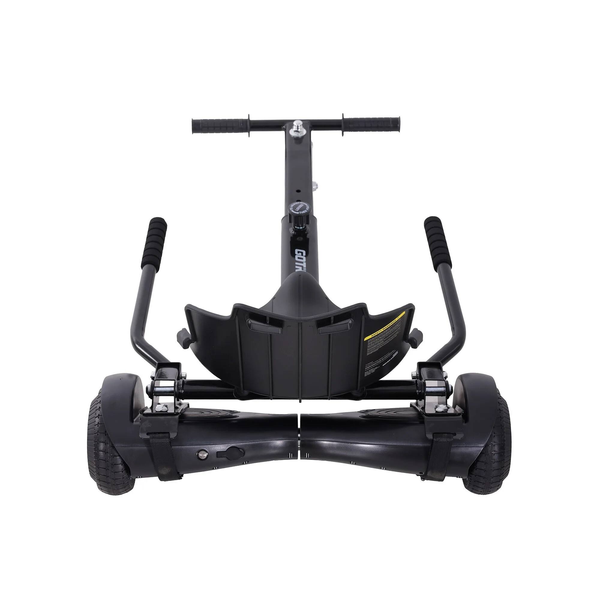 Left. GoTrax - Hoverboard and Hoverkart Combo, Kids Ages 8+, Unisex - Black.