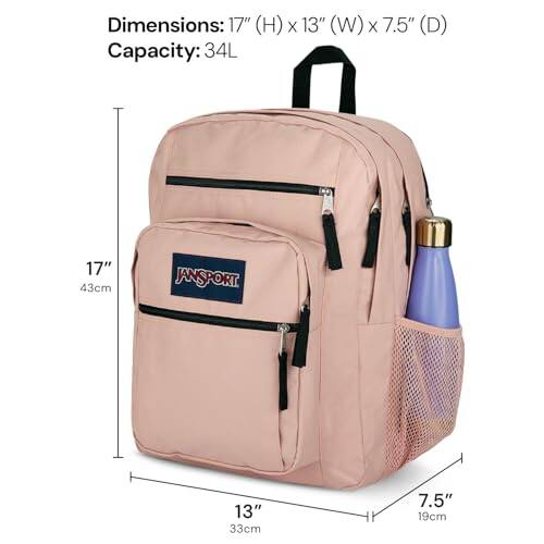 Dimensions: 17" (H) x 13" (W) x 7.5" (D)  
Capacity: 34L  

17" (43cm)  
13" (33cm)  
7.5" (19cm)