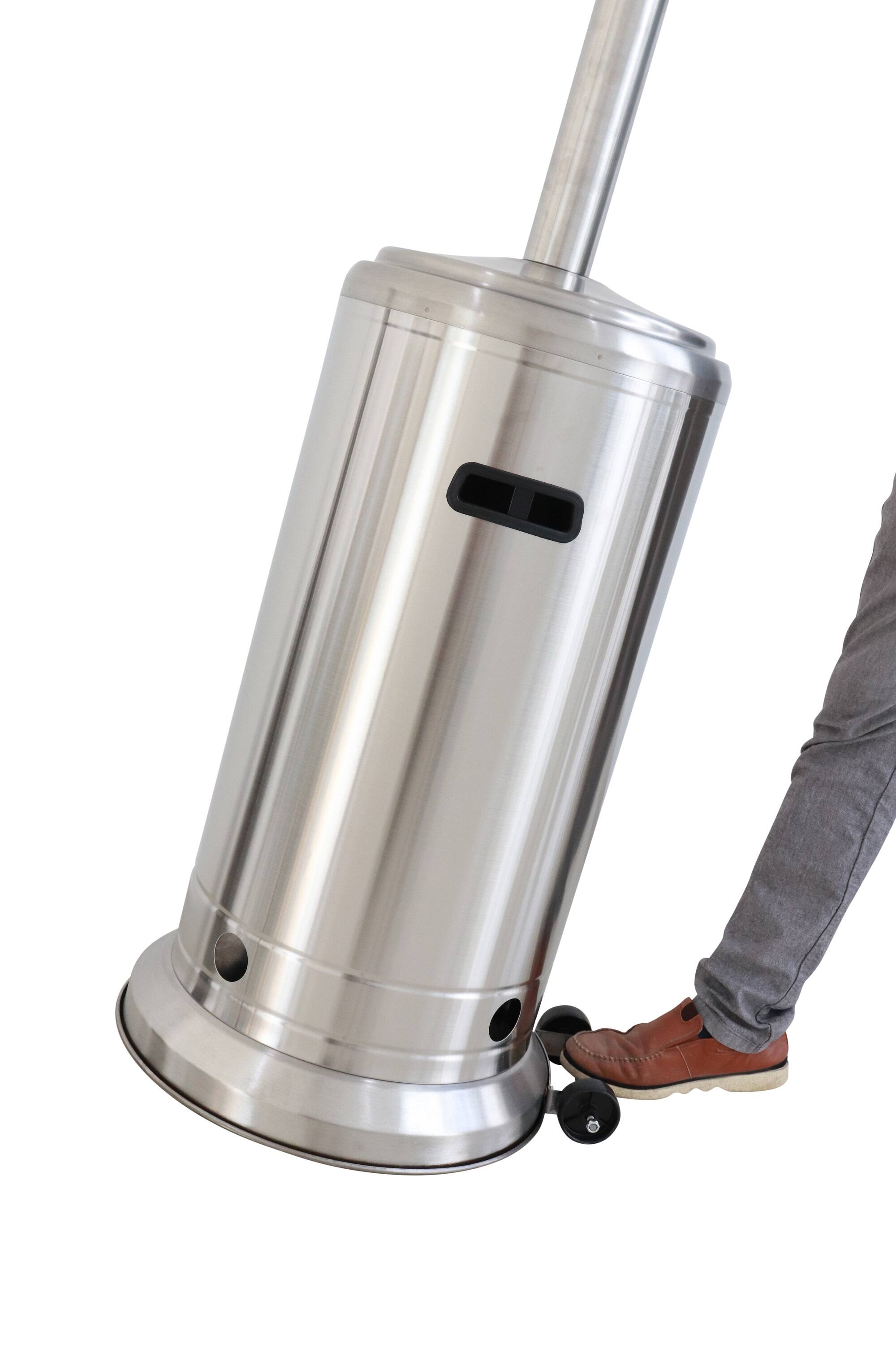 Alt View 2. Mondawe - 46,000 BTU Standing Patio Heater - Grey.