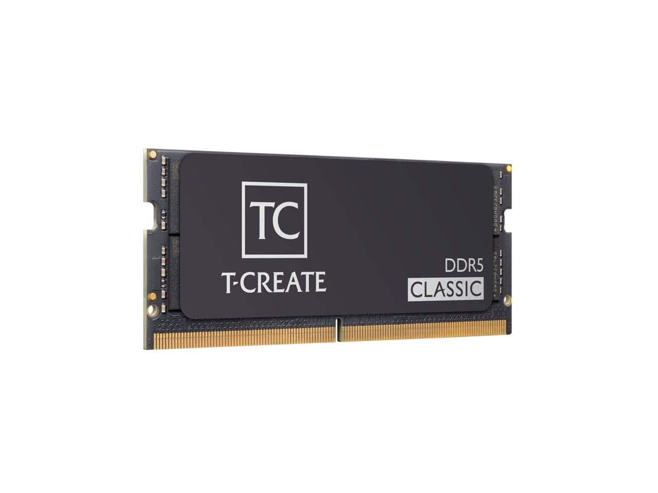 Team Group - Team T-CREATE CLASSIC 16GB 262-Pin DDR5 SO-DIMM DDR5 5600 (PC5 44800) Laptop Memory Model CTCCD516G5600HC46A-S01