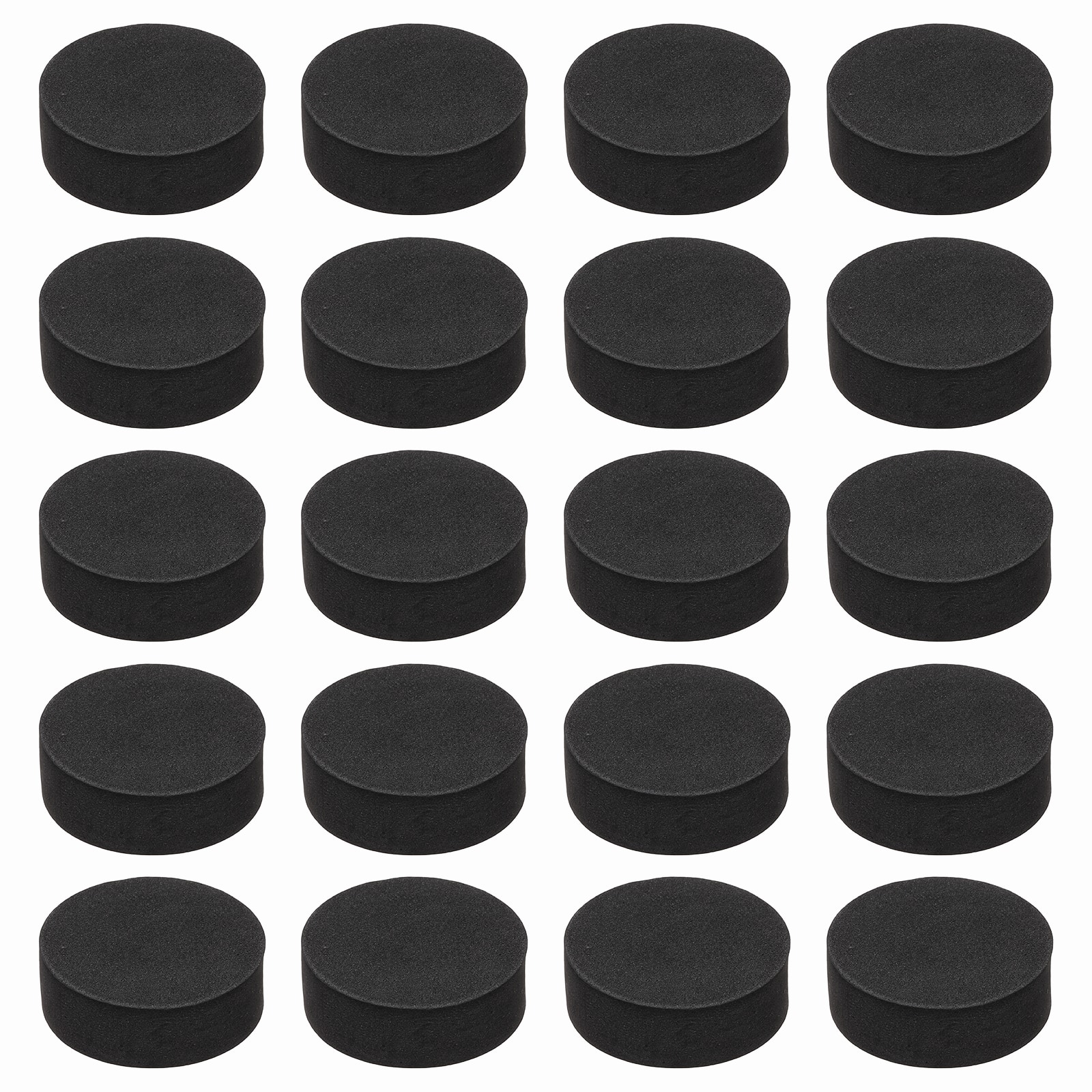 Unique Bargains - Single Sided Speaker Isolation Pads 45x16mm Round EVA Acoustic Foam Anti-Vibration Feet for Speaker Subwoofer, 32pcs - Black