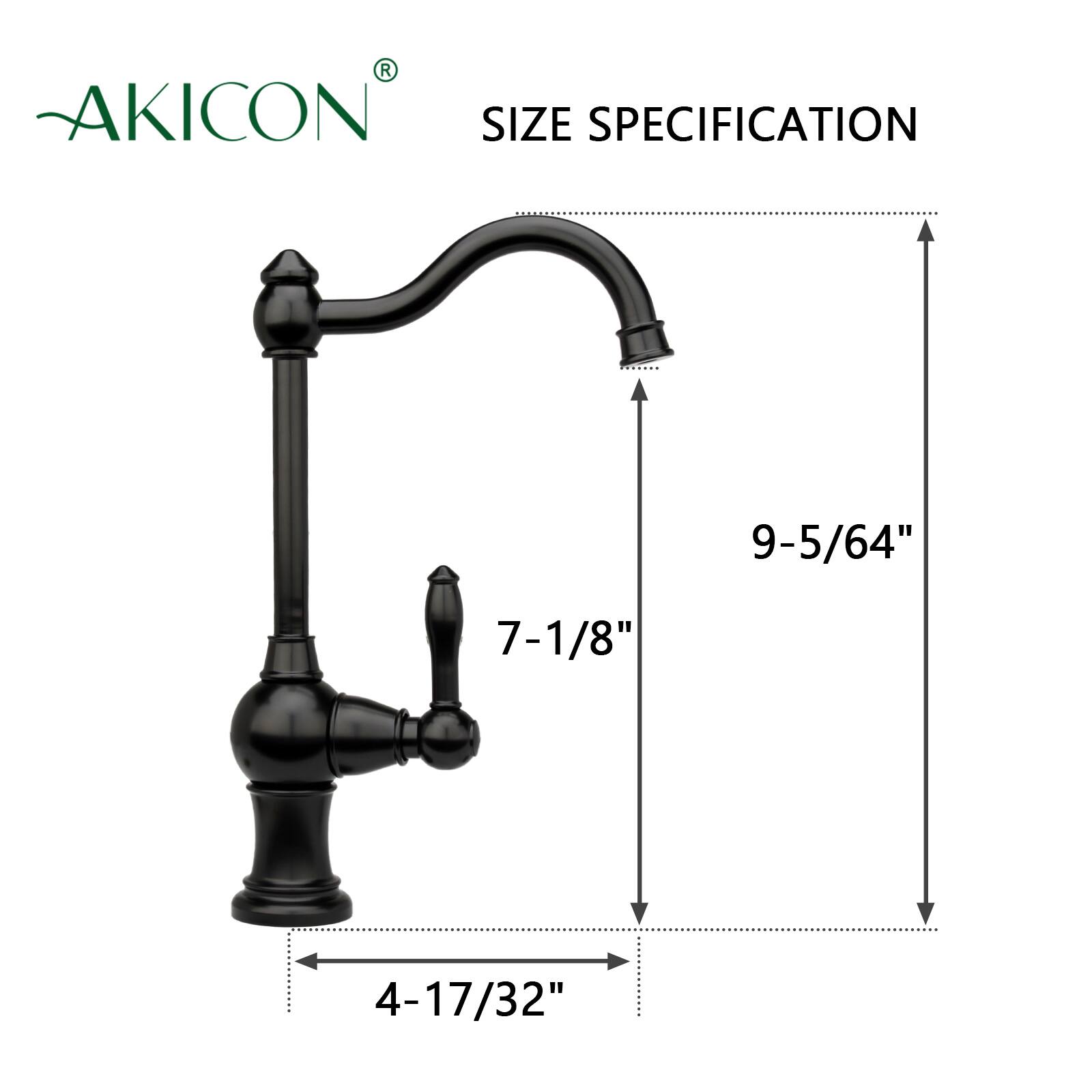 AKICON SIZE SPECIFICATION  
9-5/64"  
7-1/8"  
4-17/32"