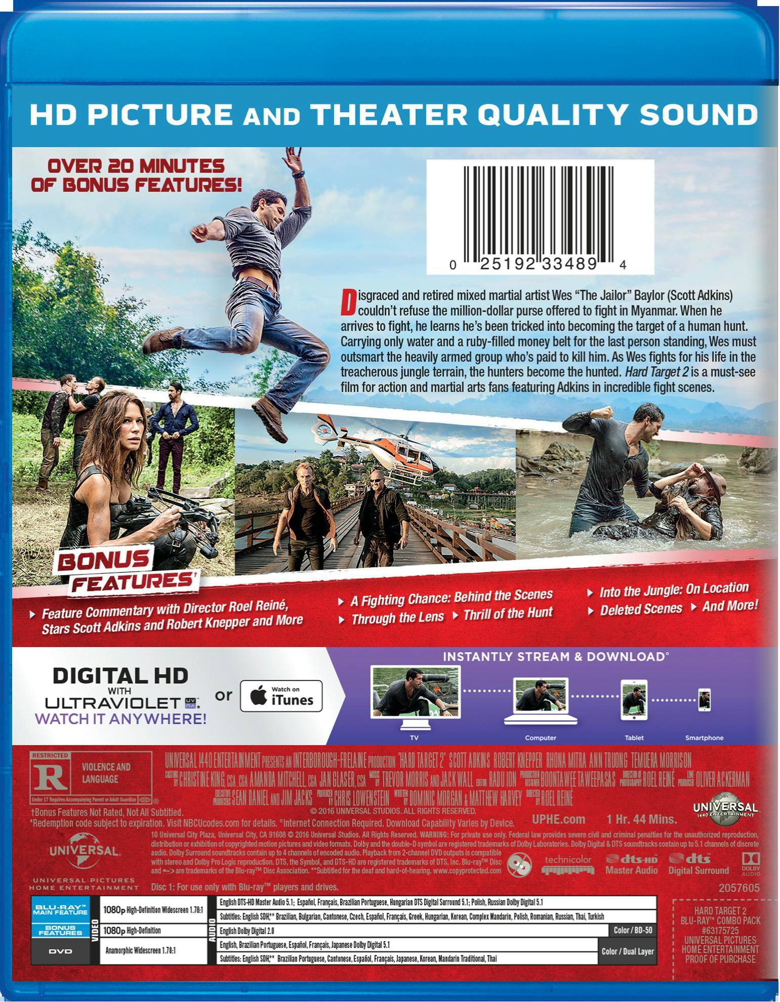 Angle. Hard Target 2 (DVD + Digital) [Blu-ray].