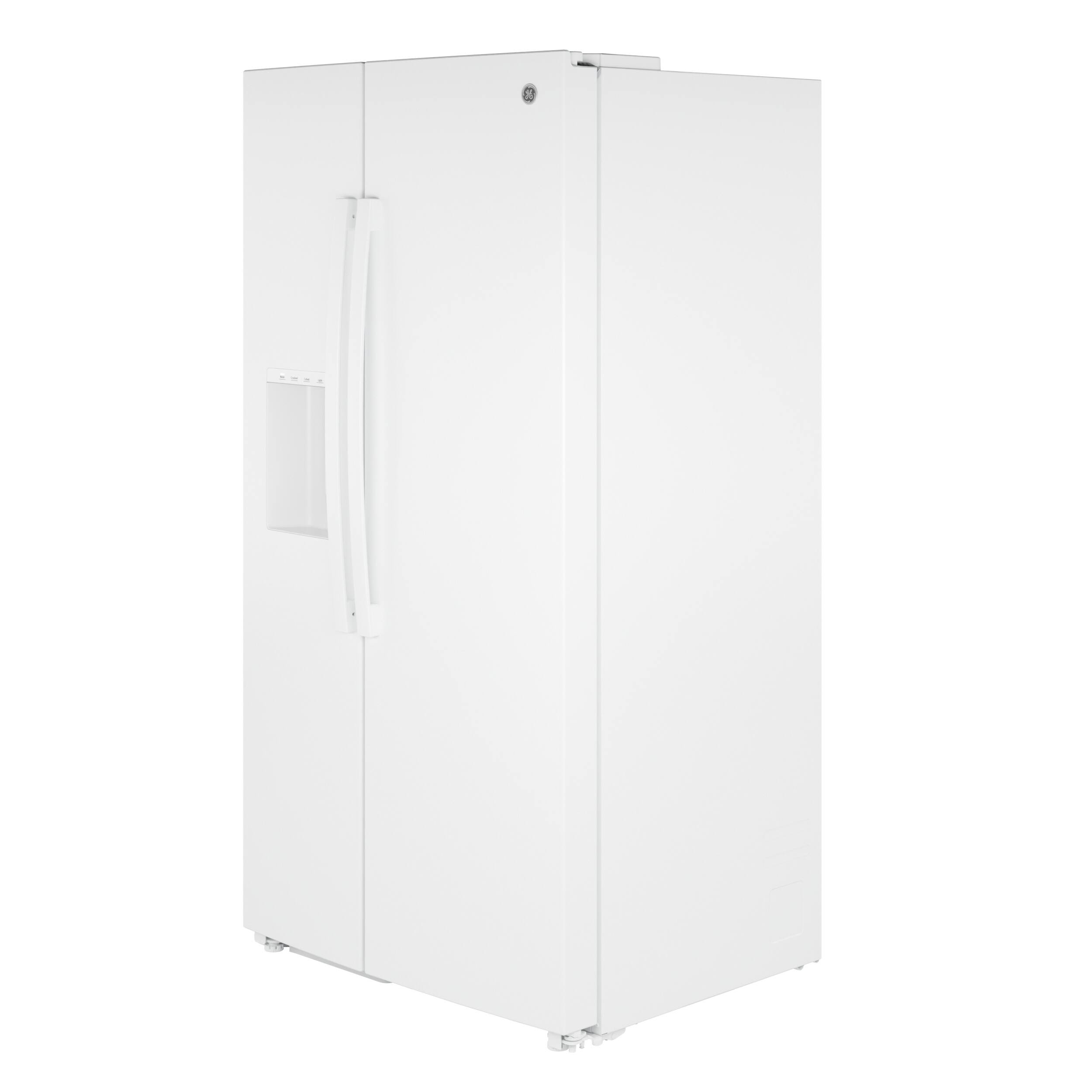 Alt View 33. GE - 36 in. Wide 23.6 Cu. Ft. Counter Depth Side-By-Side Refrigerator with Extra Tall Dispenser and In-Door Icemaker - White.