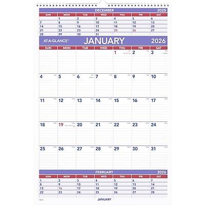 DECEMBER 2025  
SUN MON TUE WED THU FRI SAT  
1 2 3 4 5 6 7  
8 9 10 11 12 13 14  
15 16 17 18 19 20 21  
22 23 24 25 26 27 28  
29 30 31  

AT-A-GLANCE  
JANUARY 2026  
SUN MON TUE WED THU FRI SAT  
1 2 3 4 5 6 7  
8 9 10 11 12 13 14  
15 16 17 18 19 20 21  
22 23 24 25 26 27 28  
29 30 31  

FEBRUARY 2026  
SUN MON TUE WED THU FRI SAT  
1 2 3 4 5 6 7  
