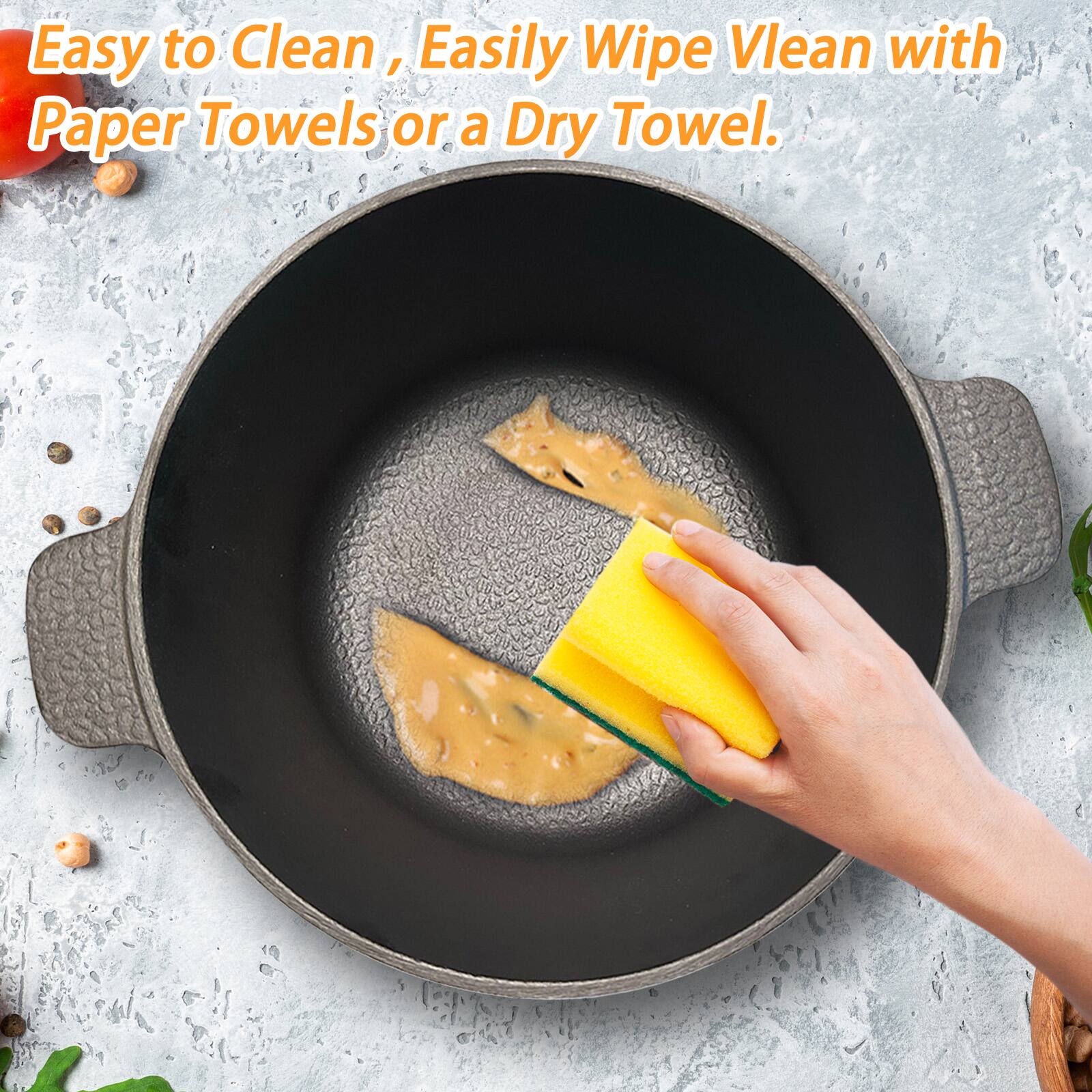 Easy to Clean, Easily Wipe Vlean with Paper Towels or a Dry Towel.